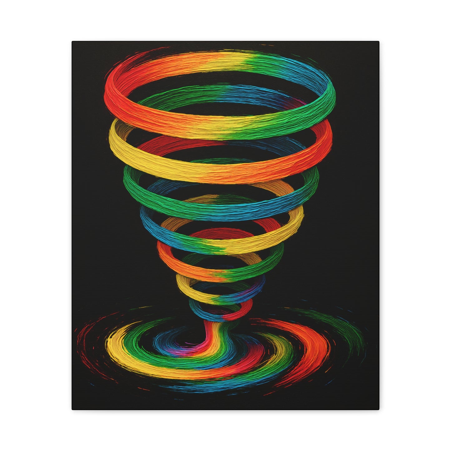 Vibrant Tornado Canvas Art - Cyclone Design