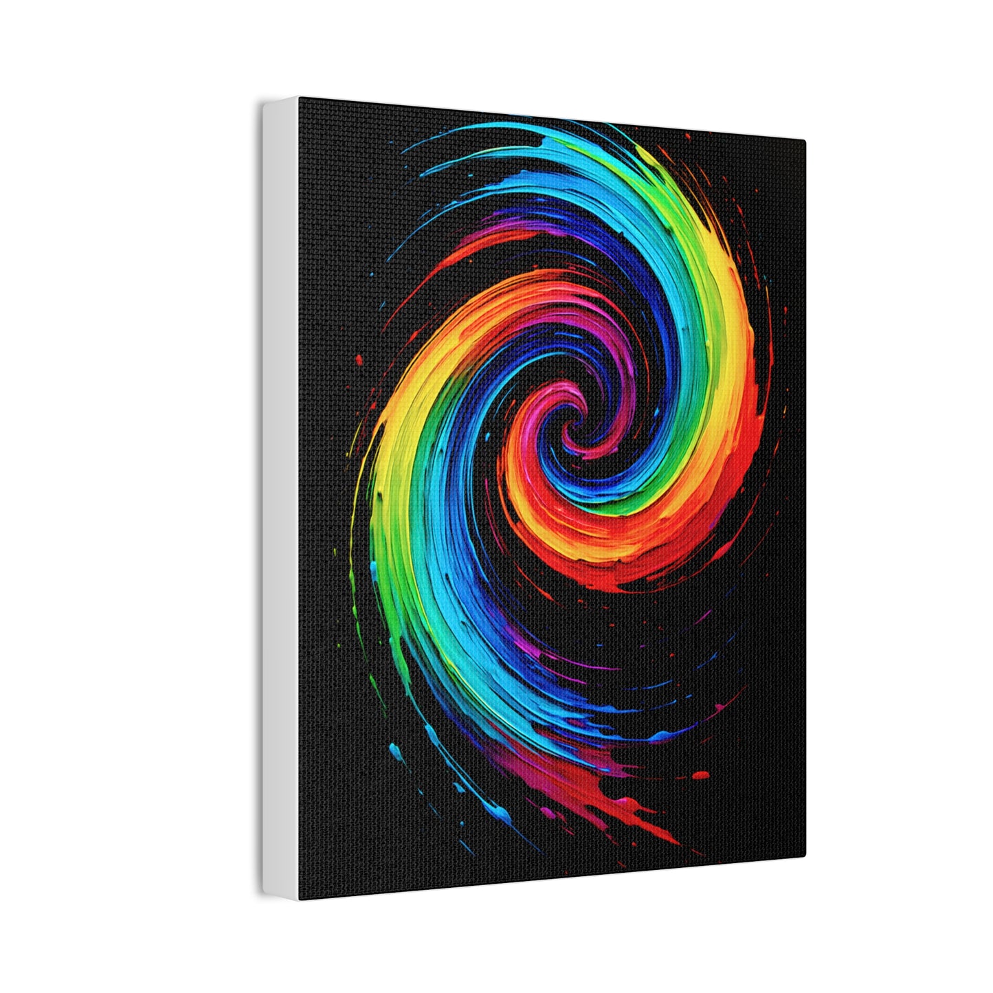 Colorful Swirl Canvas Art - Cyclone Design