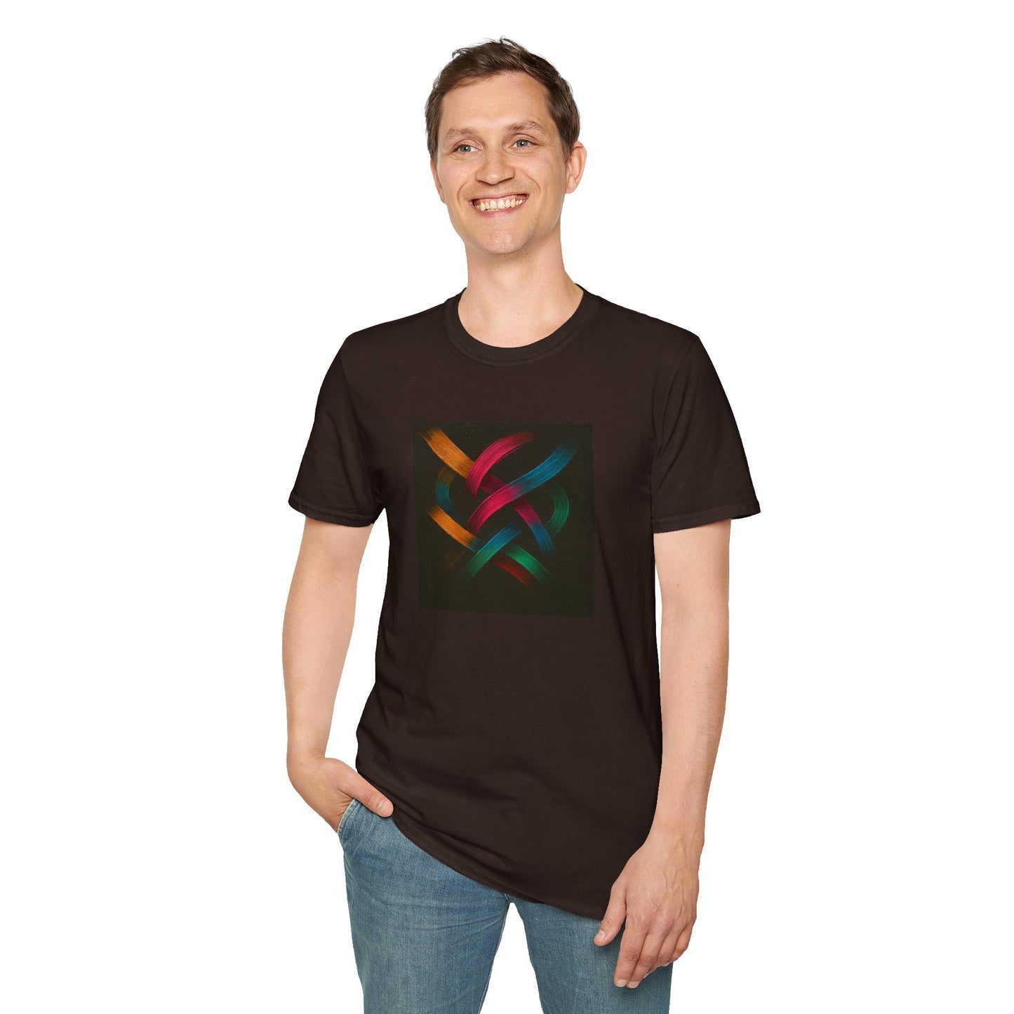 Unisex T-Shirt for Art Lovers - Weave Design