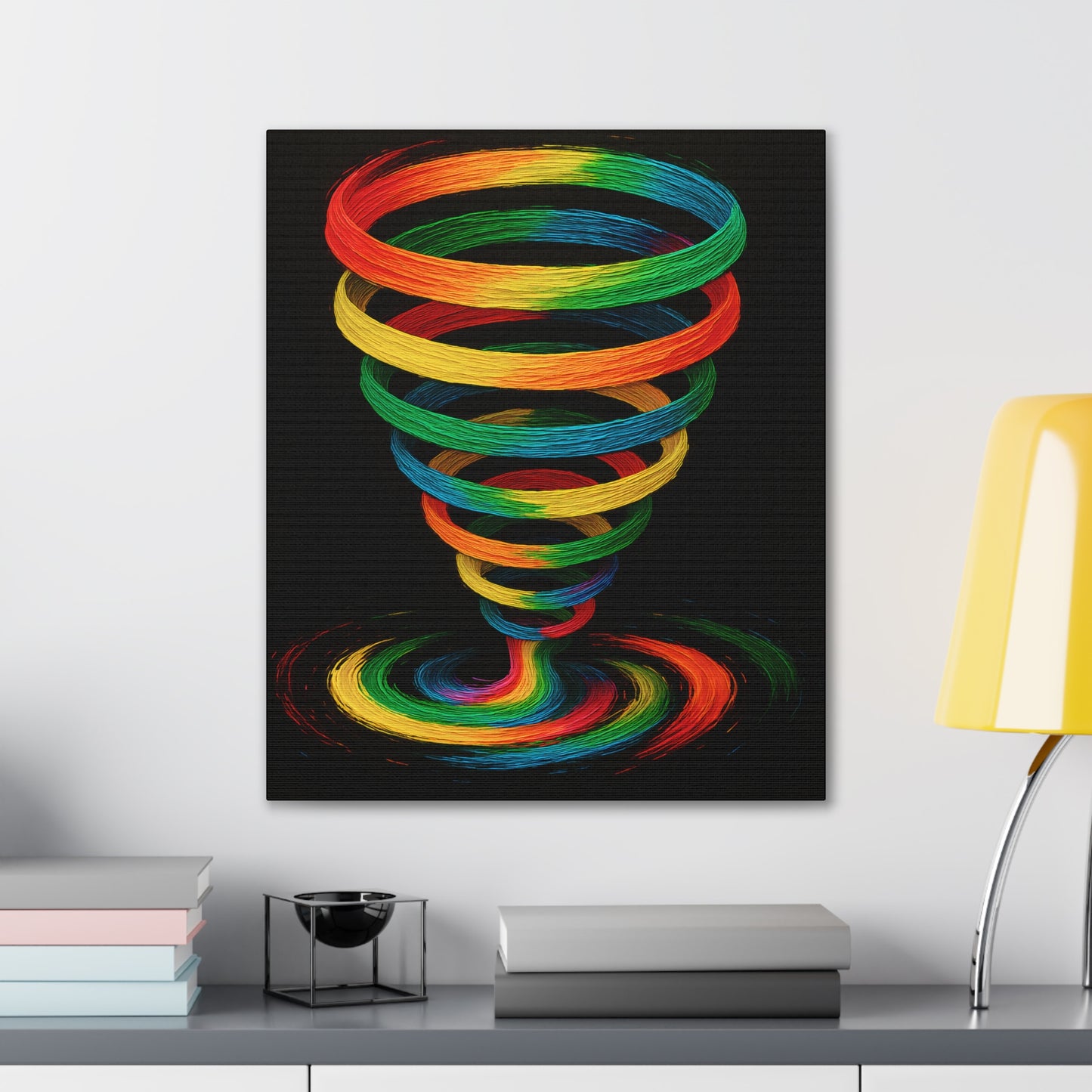 Vibrant Tornado Canvas Art - Cyclone Design
