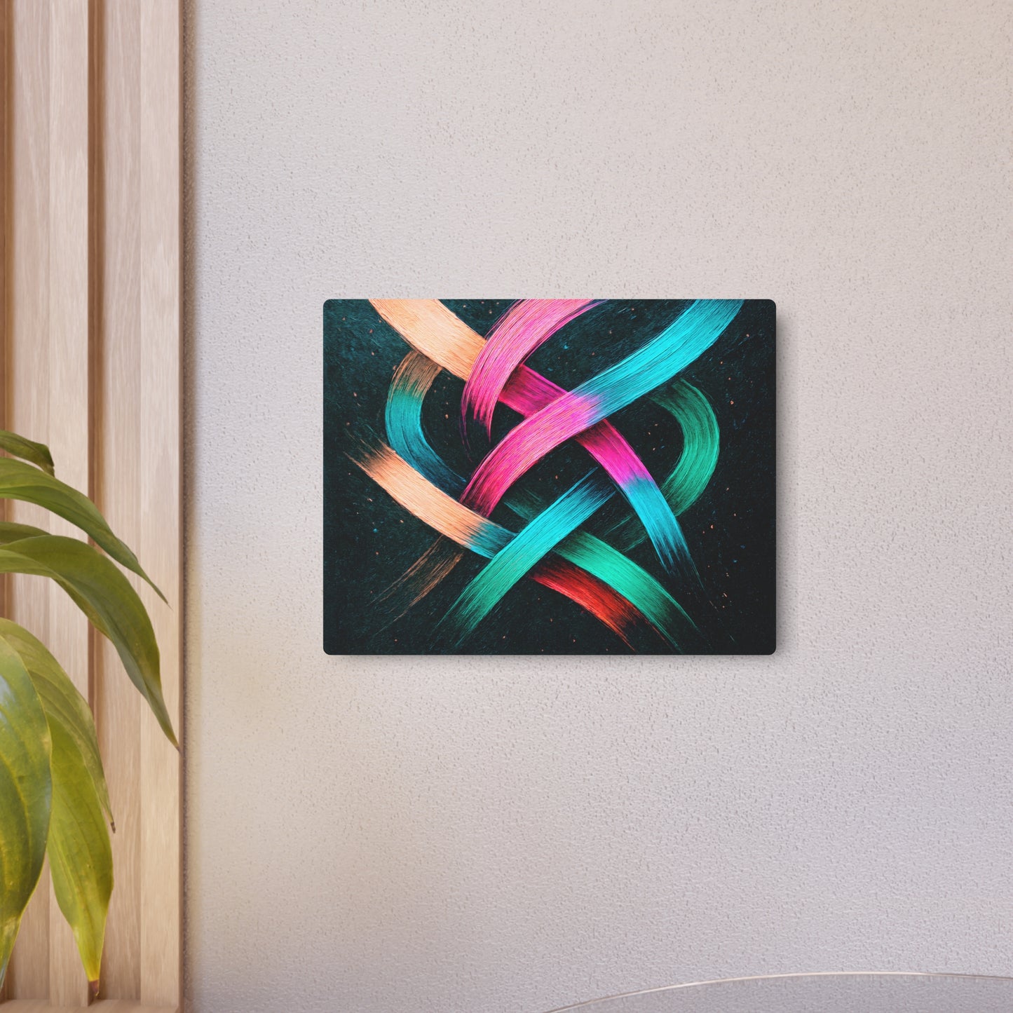 Vibrant Metal Art - Weave Design