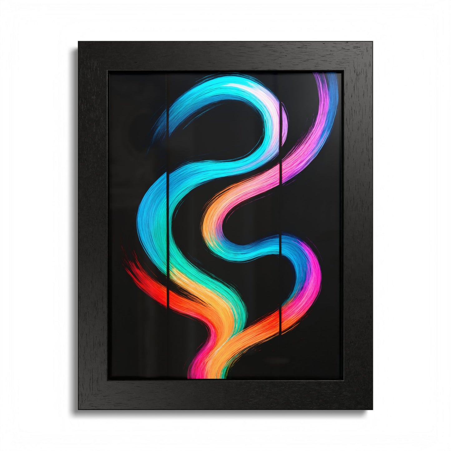 Colorful Framed Wall Art - Weave Design