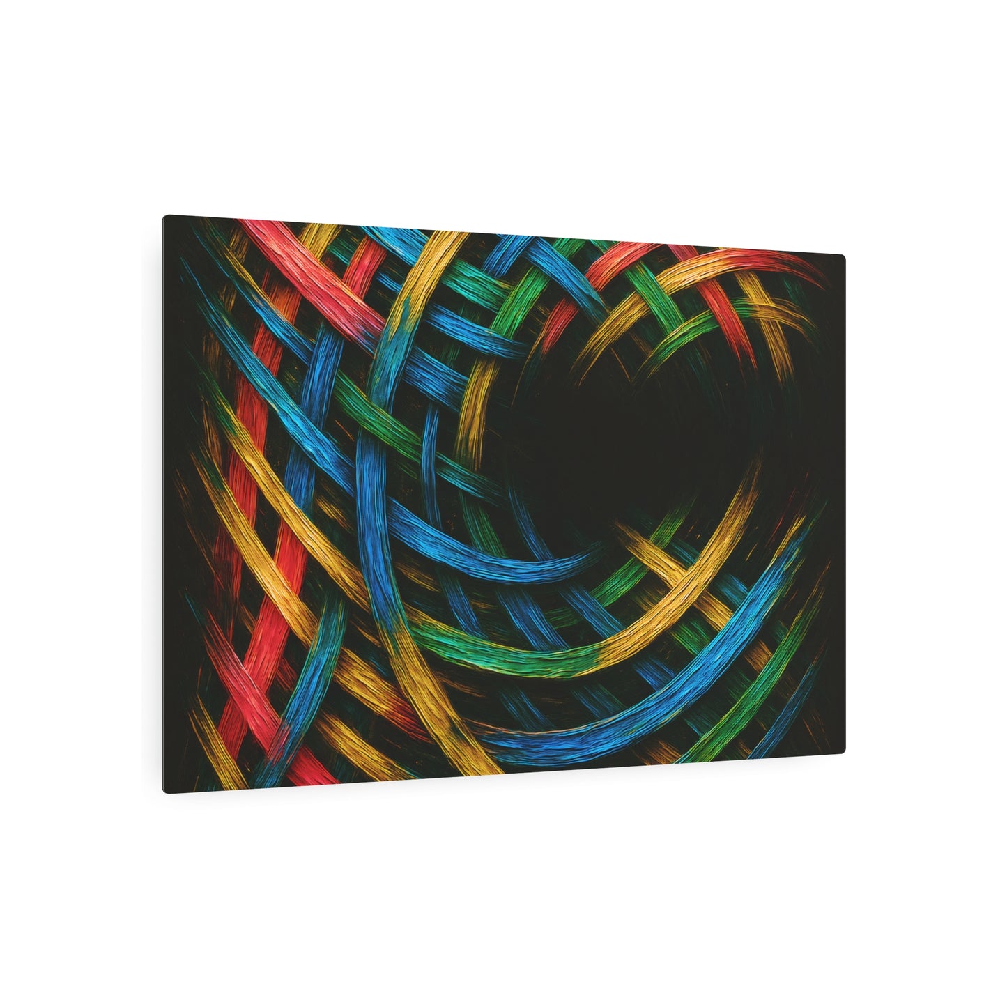 Vibrant Metal Art - Weave Design