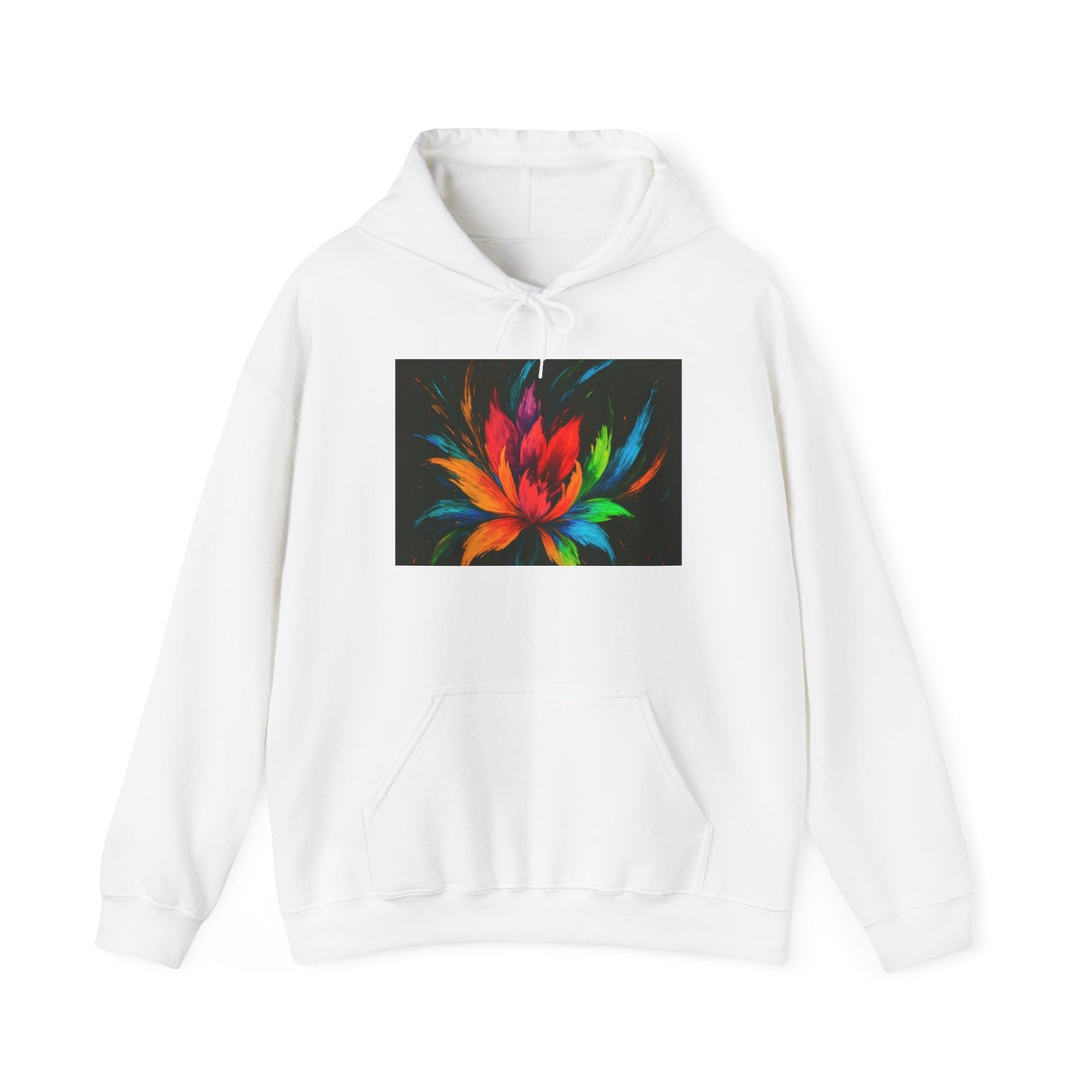 Colorful Lotus Hooded Sweatshirt - Melt Design