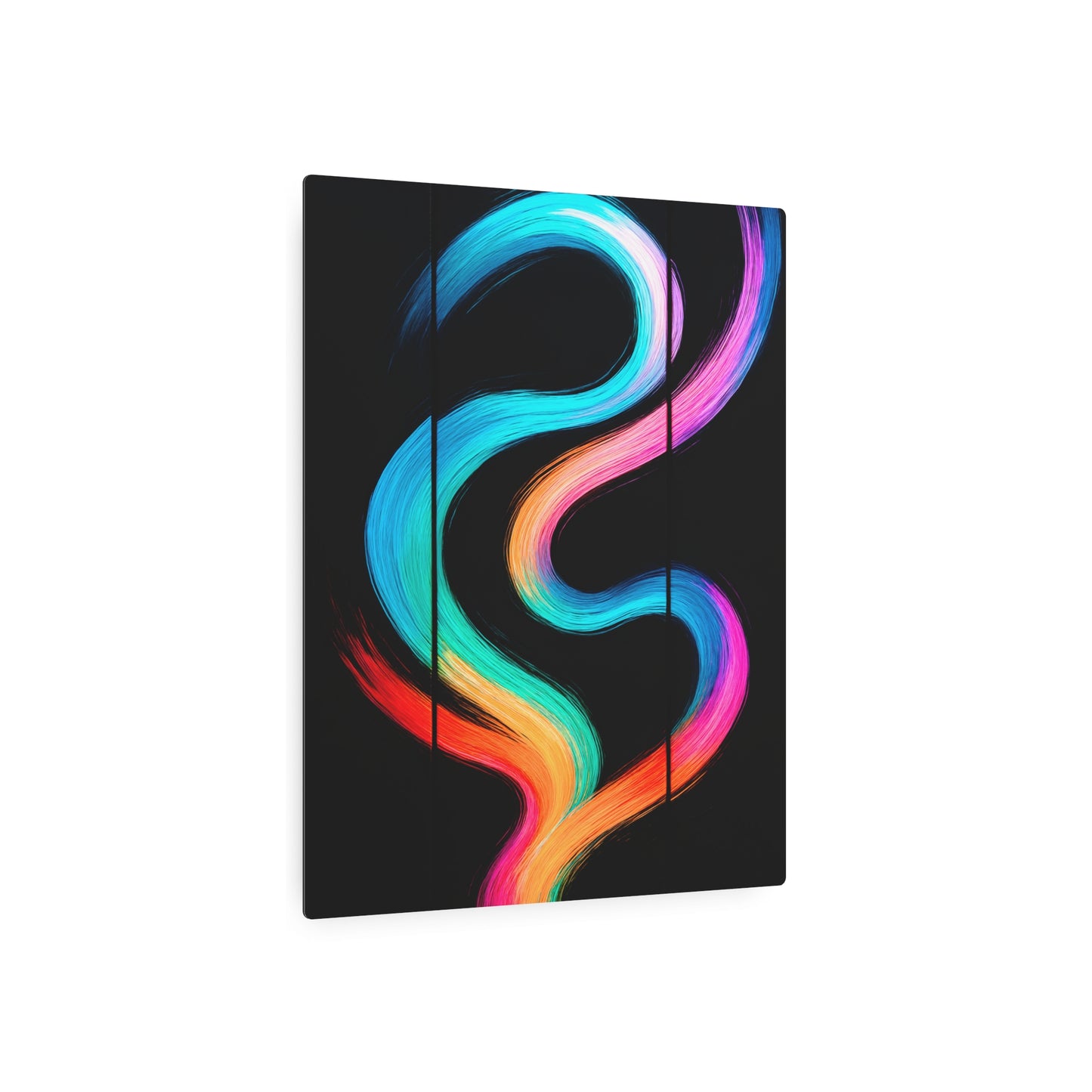 Colorful Abstract Metal Wall Art - Weave Design