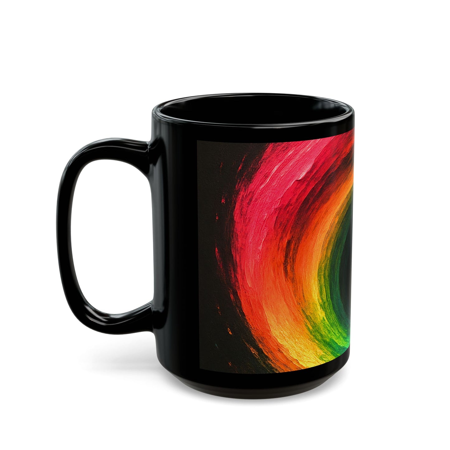 Colorful  Cyclone Coffee Mug | Unique Ceramic Cup for Art Lovers