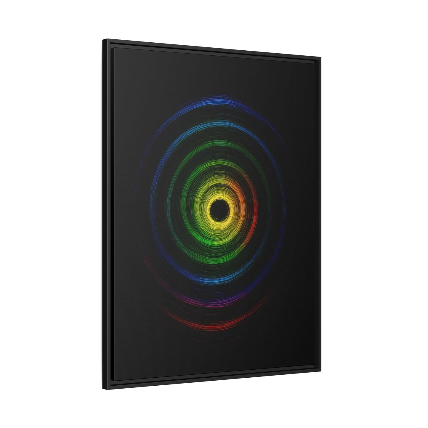 Framed Colorful Ripple Art Print - Cyclone Design