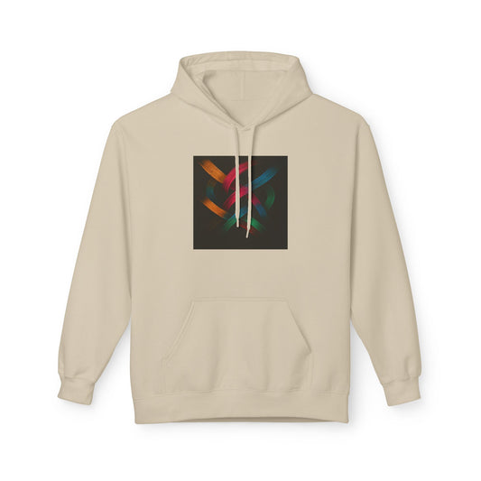 Stylish Unisex Fleece Hoodie - Weave Design