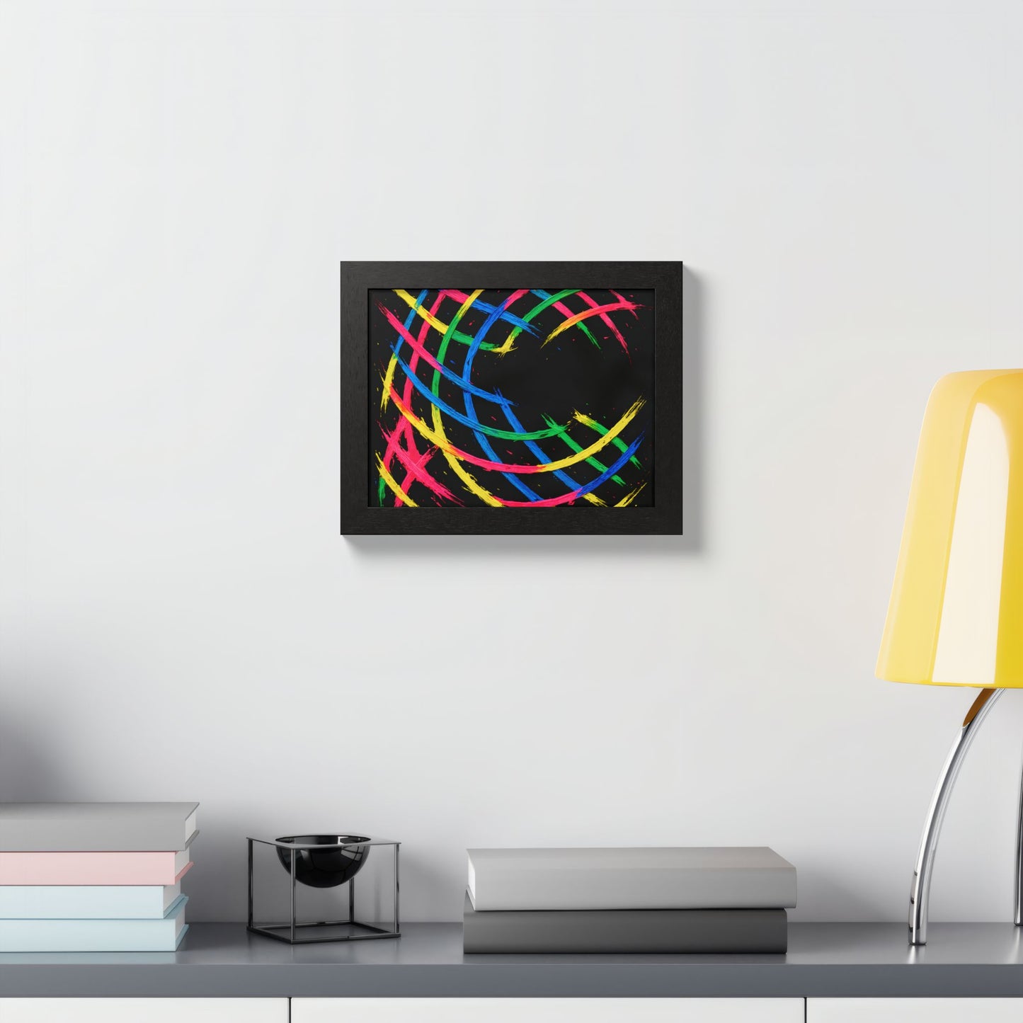 Colorful Wooden Frame Wall Art - Weave Design