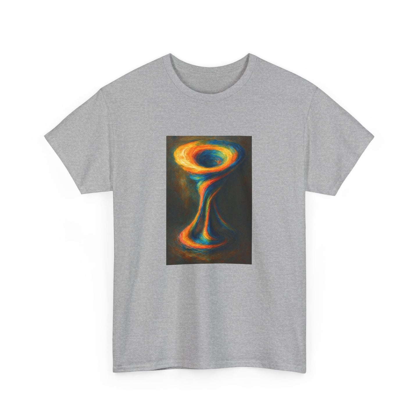 Casual Wear Colorful Abstract Art Unisex Tee - Cyclone Design