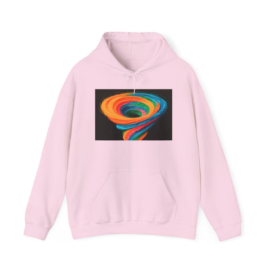 Colorful Tornado Unisex Hoodie - Cyclone Design