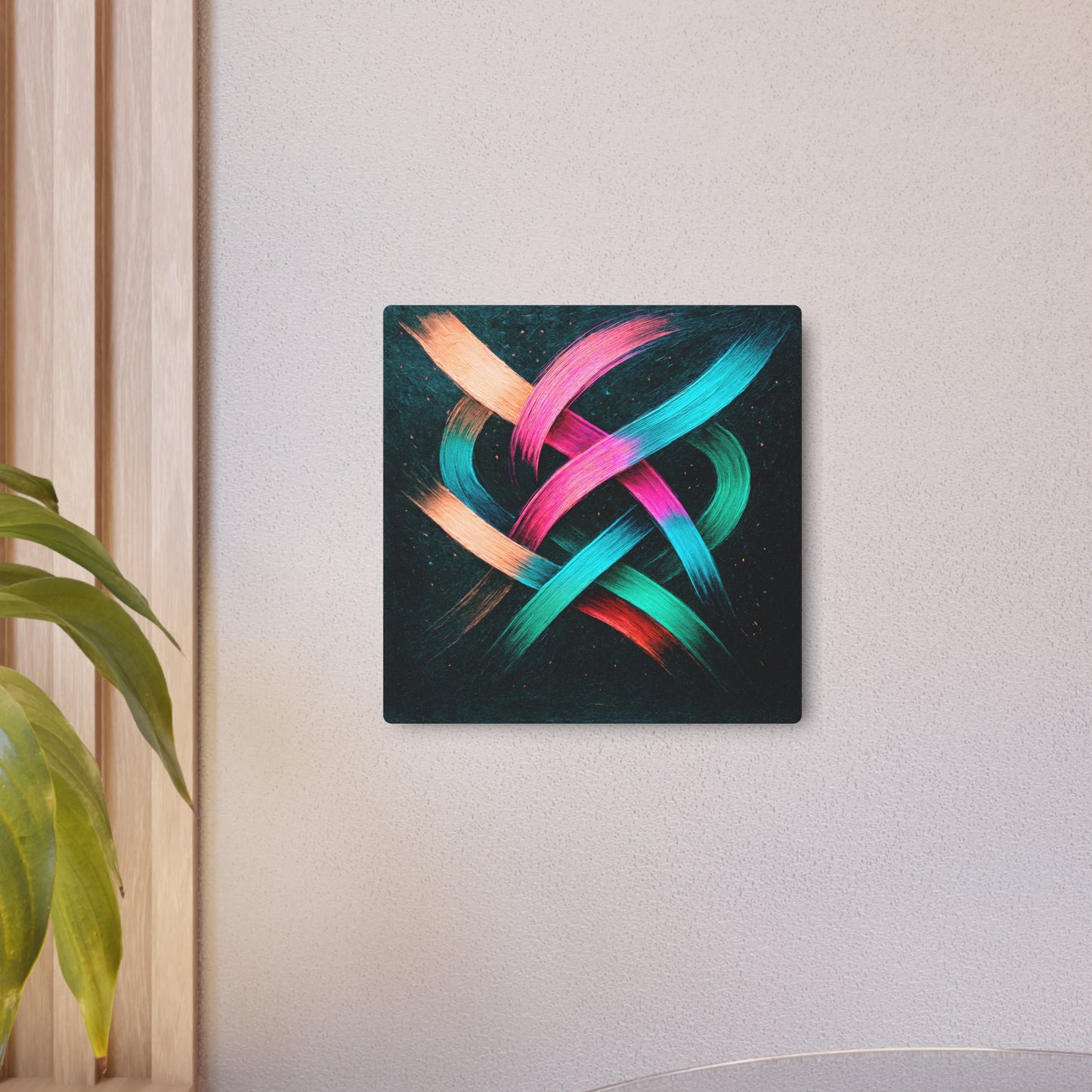 Vibrant Metal Art - Weave Design