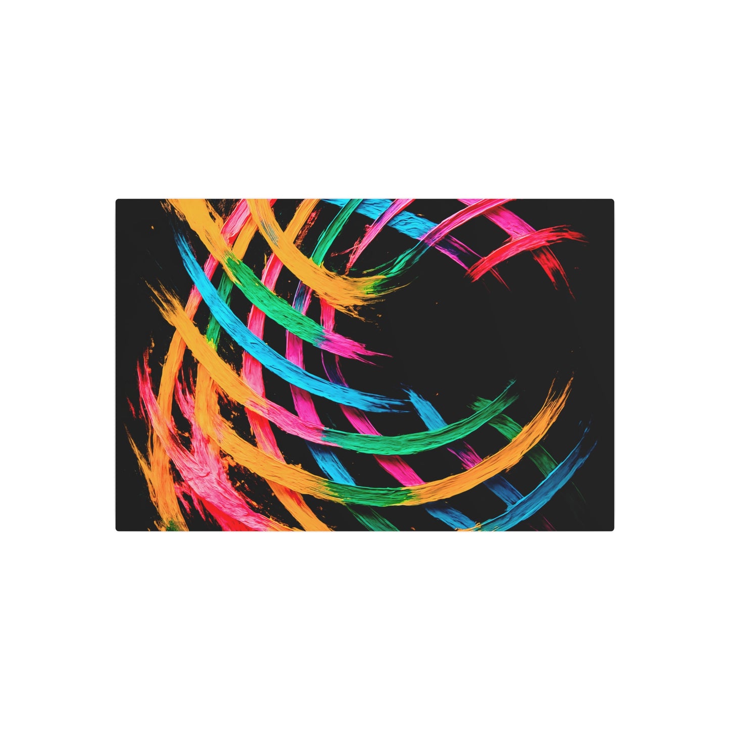 Colorful Abstract Metal Art - Weave Design