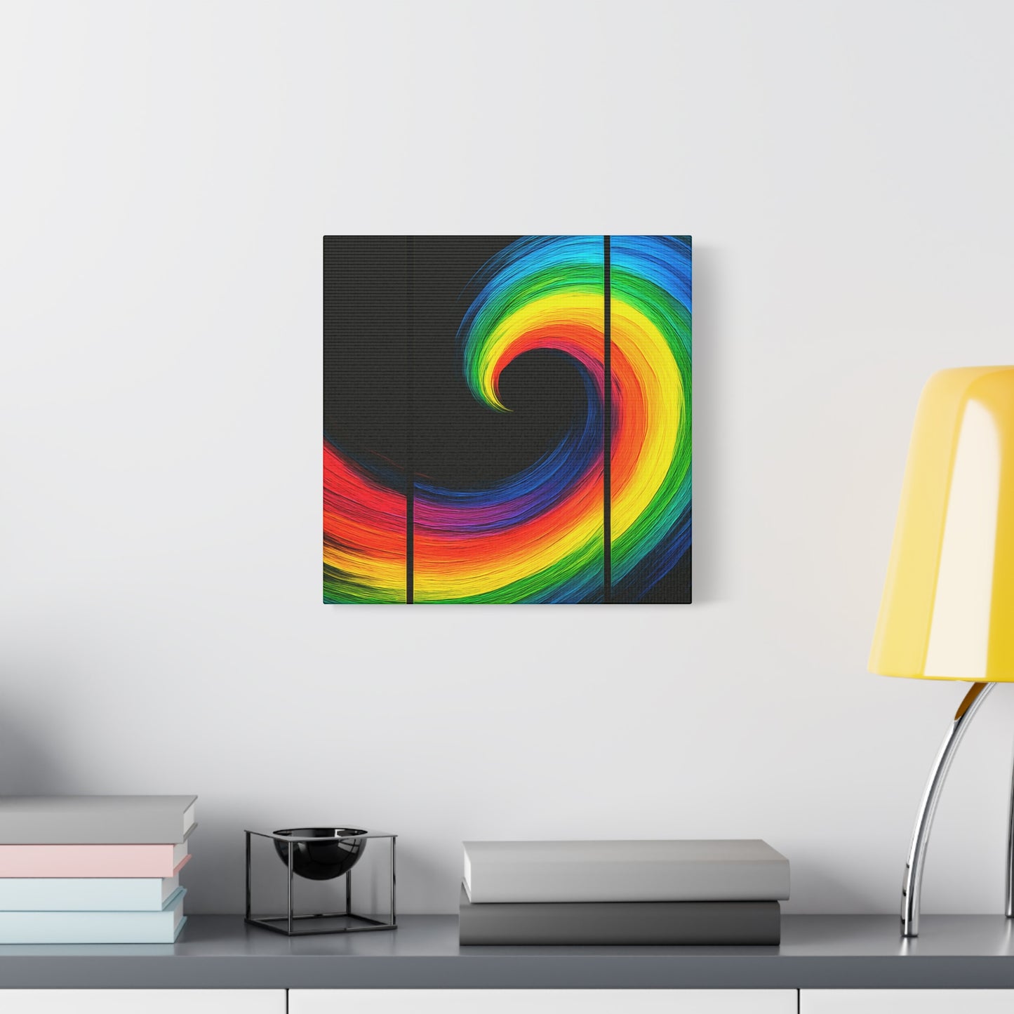 Vibrant WallArt Canvas- Cyclone Design