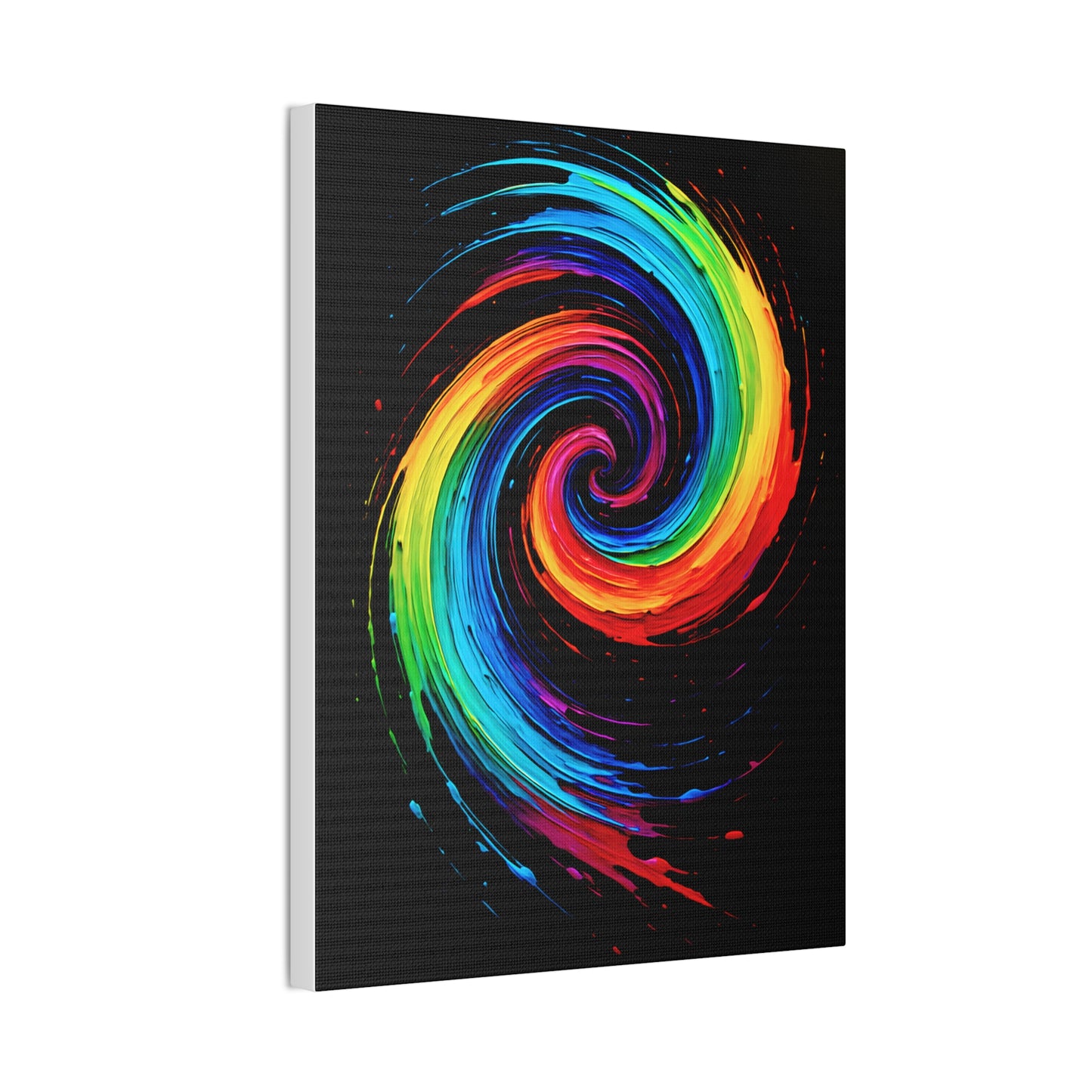 Colorful Swirl Canvas Art - Cyclone Design