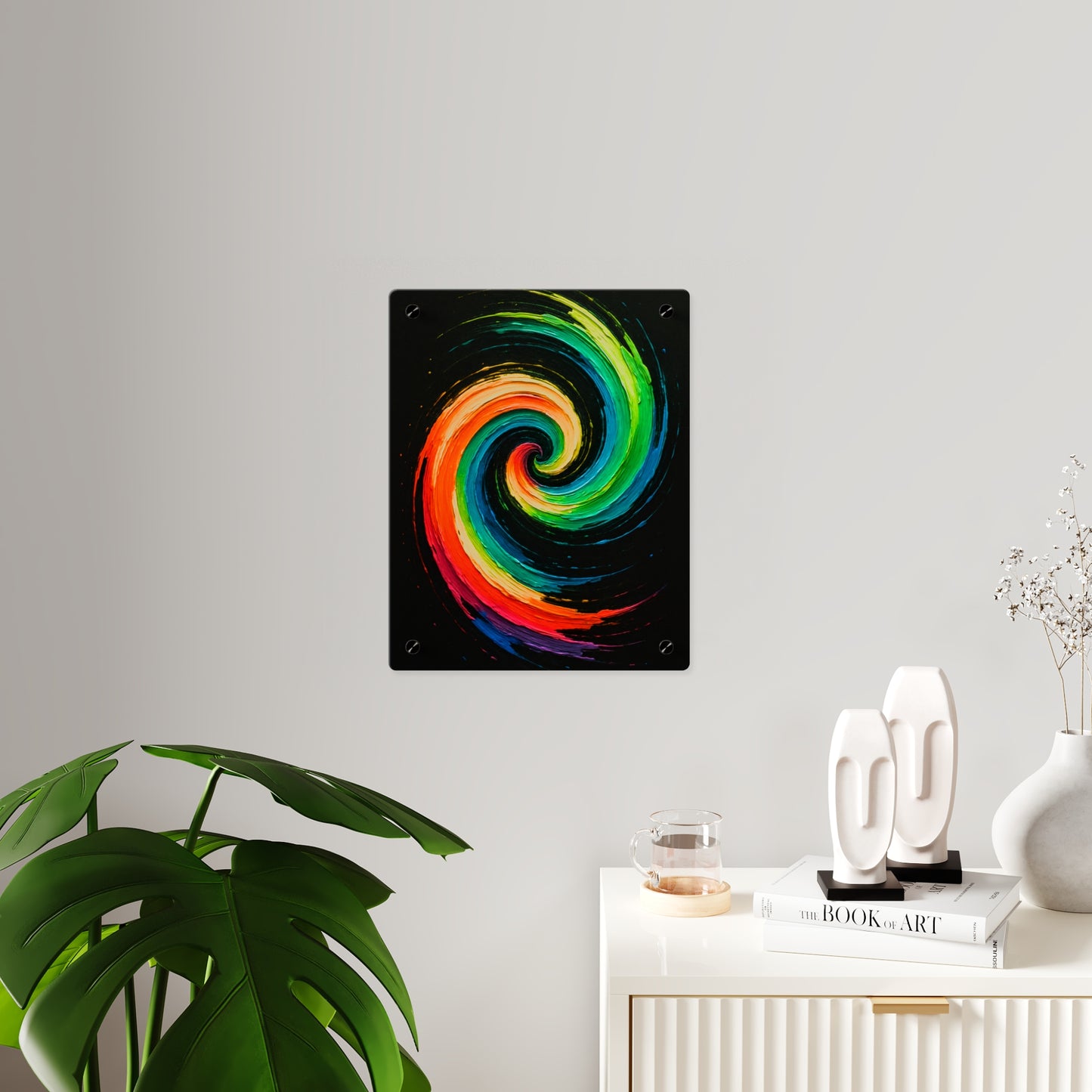 Vibrant Acrylic Wall Art - Cyclone Design
