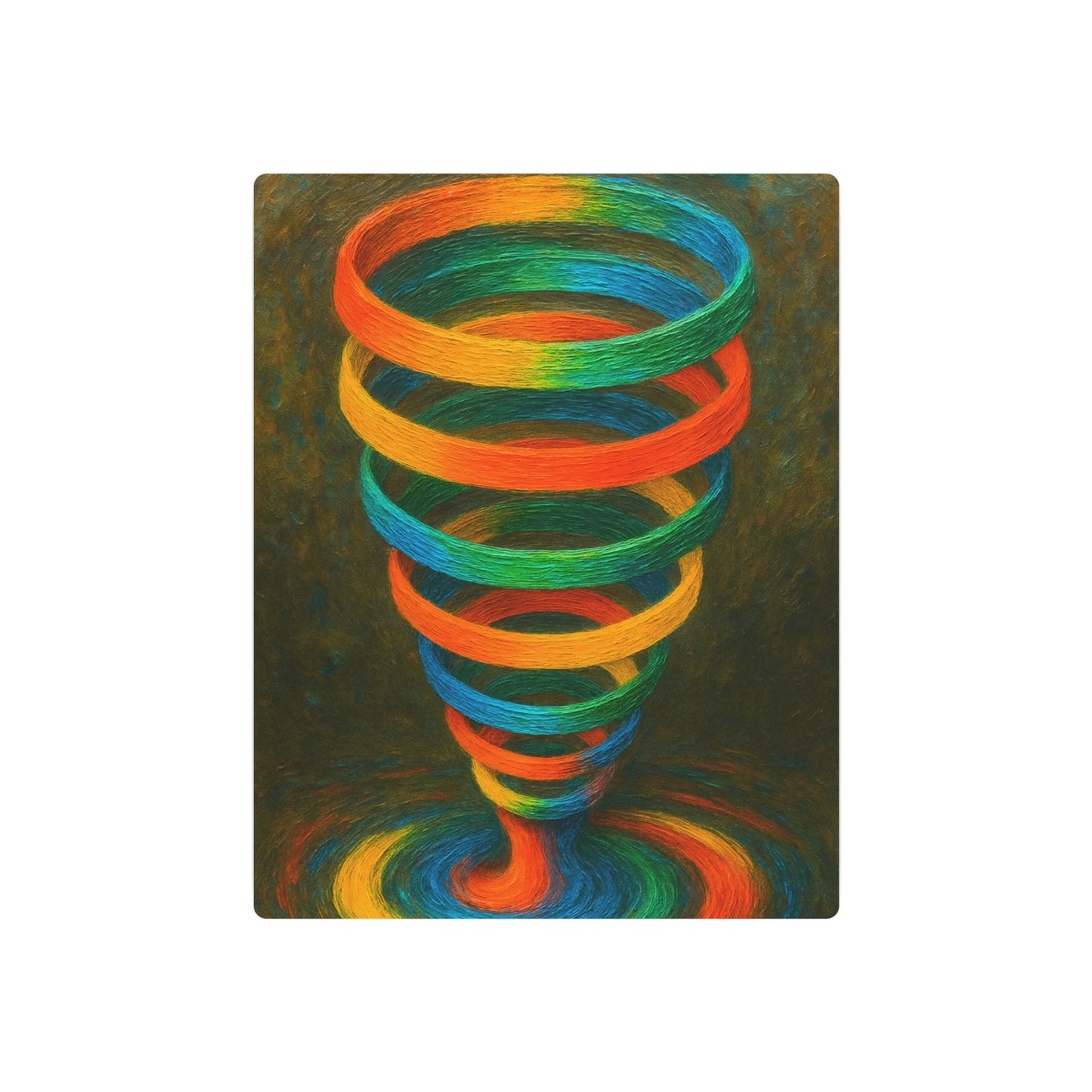 Vibrant Metal Wall Art - Cyclone Design