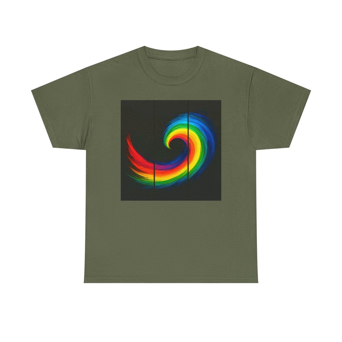 Unisex Heavy Cotton Tee - Cyclone Design
