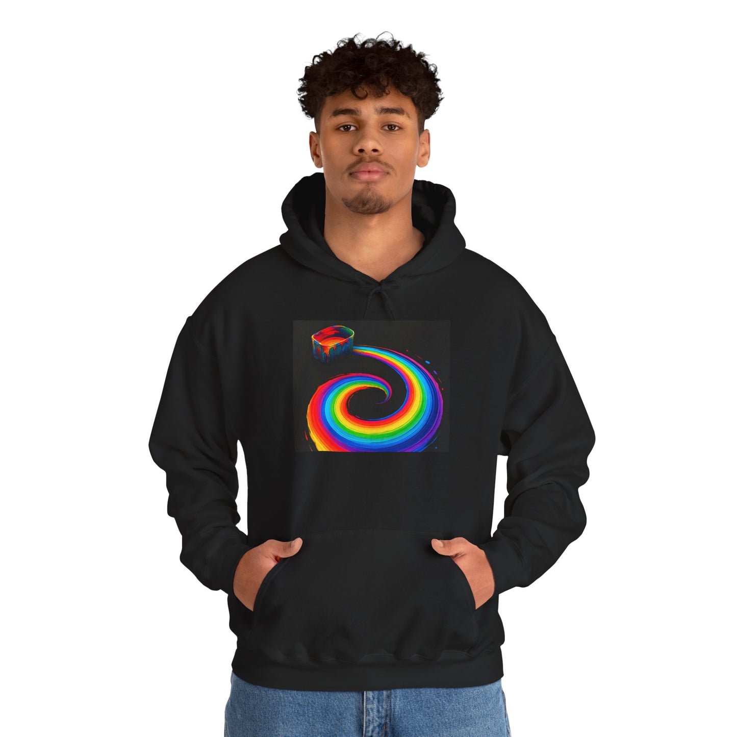 Colorful Spiral Hoodie - Melt Design