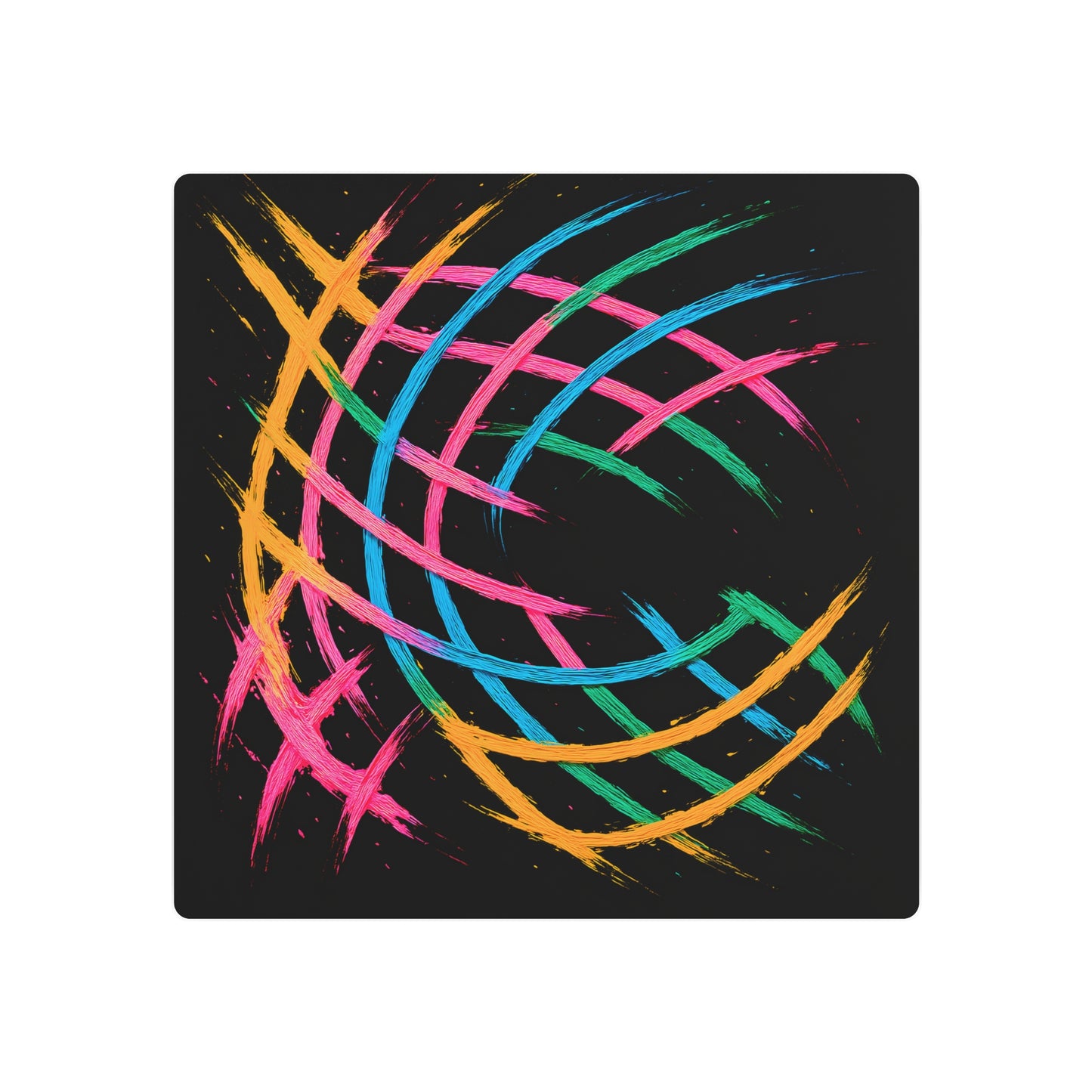 Colorful Wall Décor Metal Art -  Weave Design