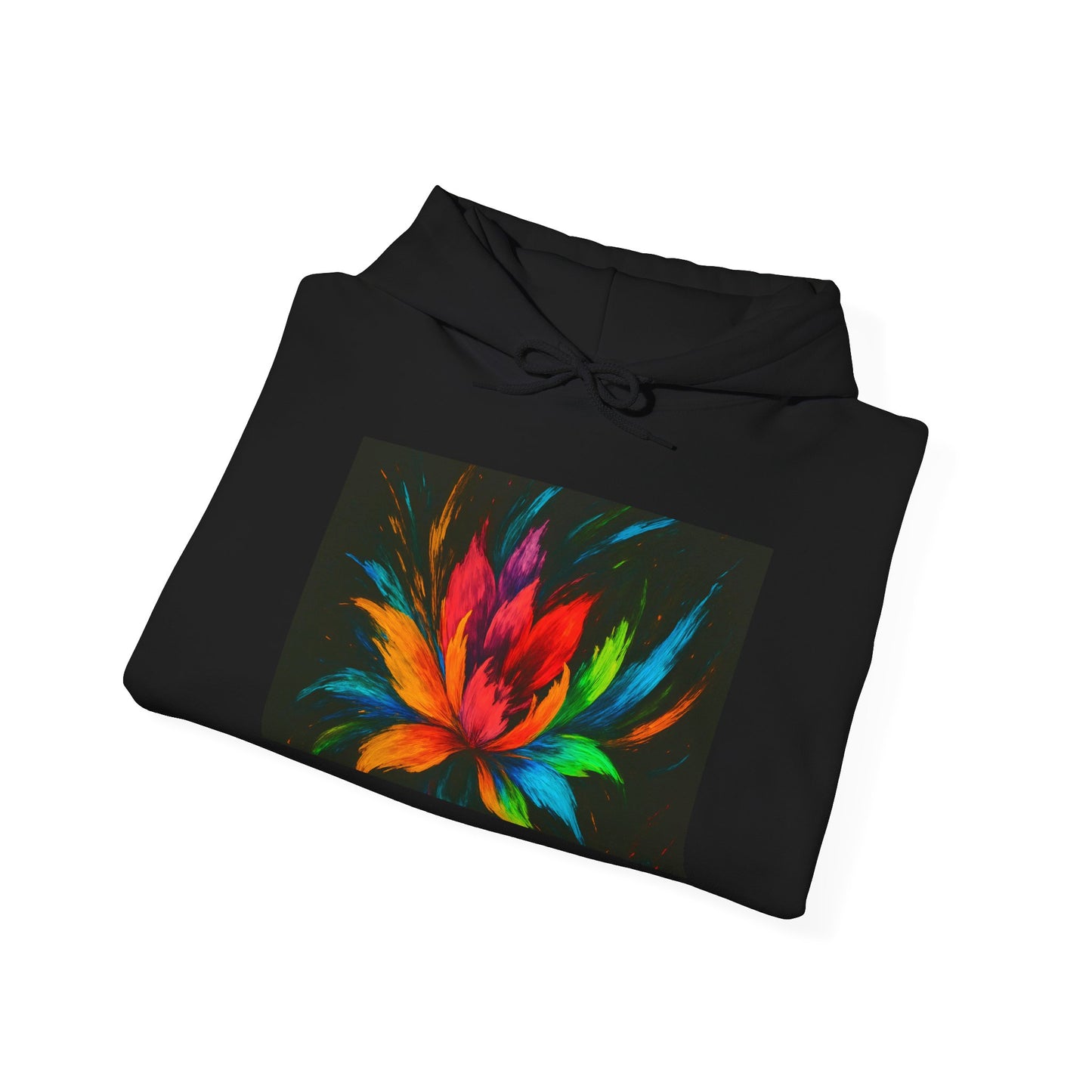 Colorful Lotus Hooded Sweatshirt - Melt Design