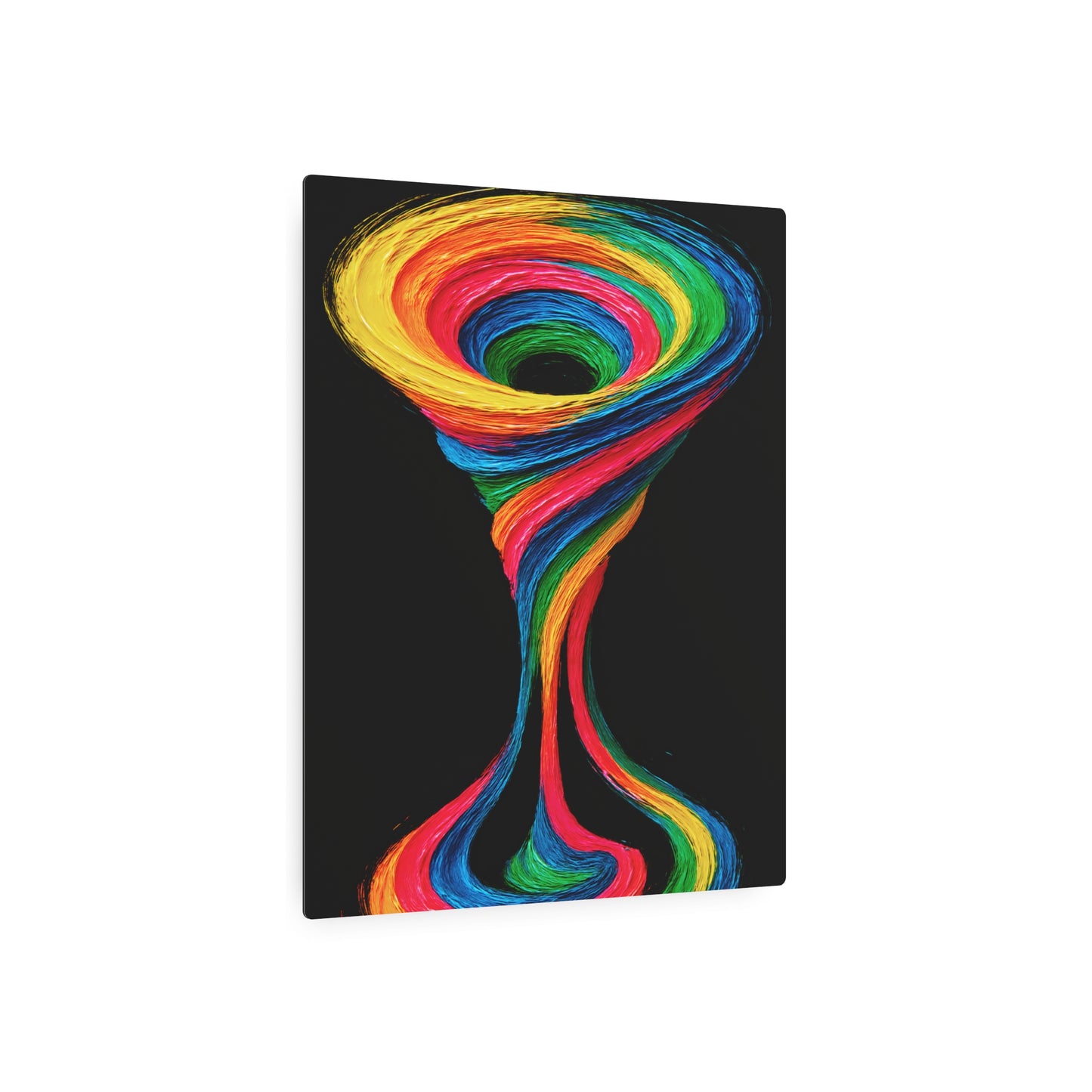 Colorful Swirl Metal Art - Cyclone Design