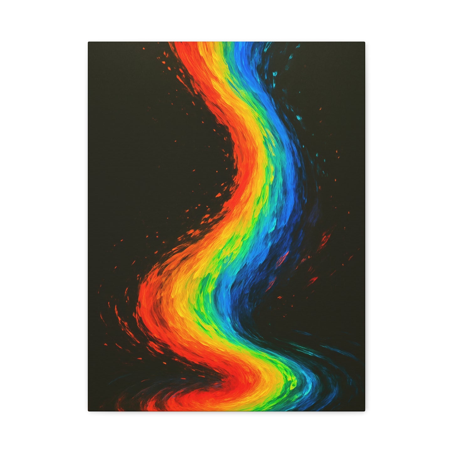 Rainbow Canvas Art Print - Melt Design