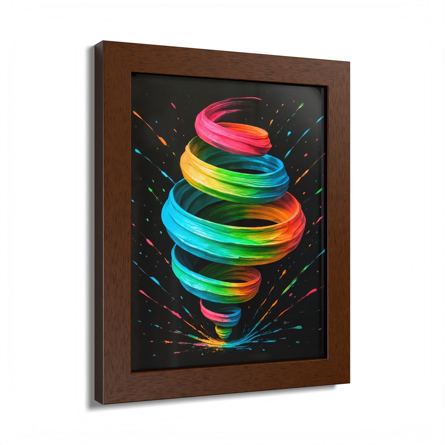 Modern Decor Swirl Colorful Wall Art - Cyclone Design