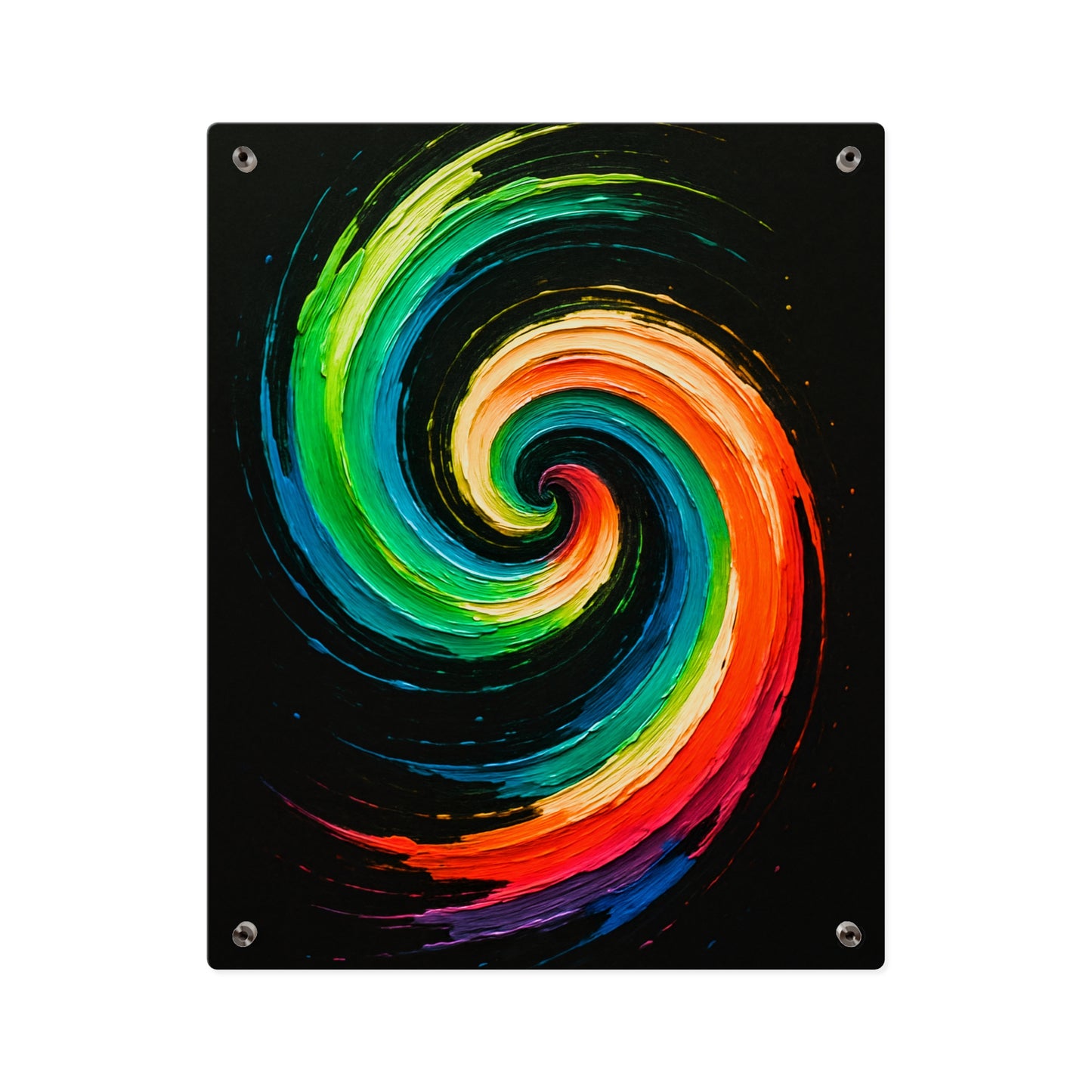 Vibrant Acrylic Wall Art - Cyclone Design