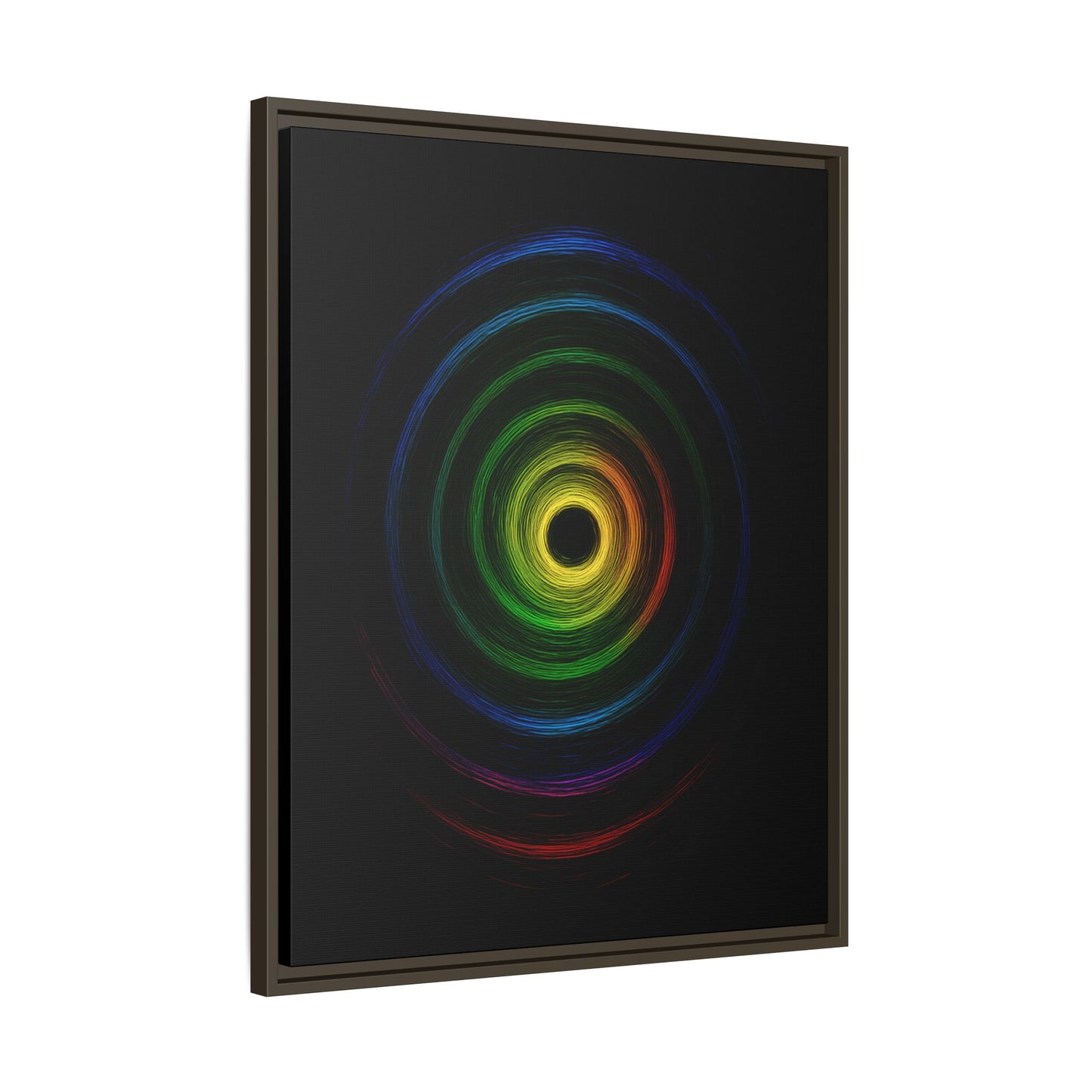 Framed Colorful Ripple Art Print - Cyclone Design