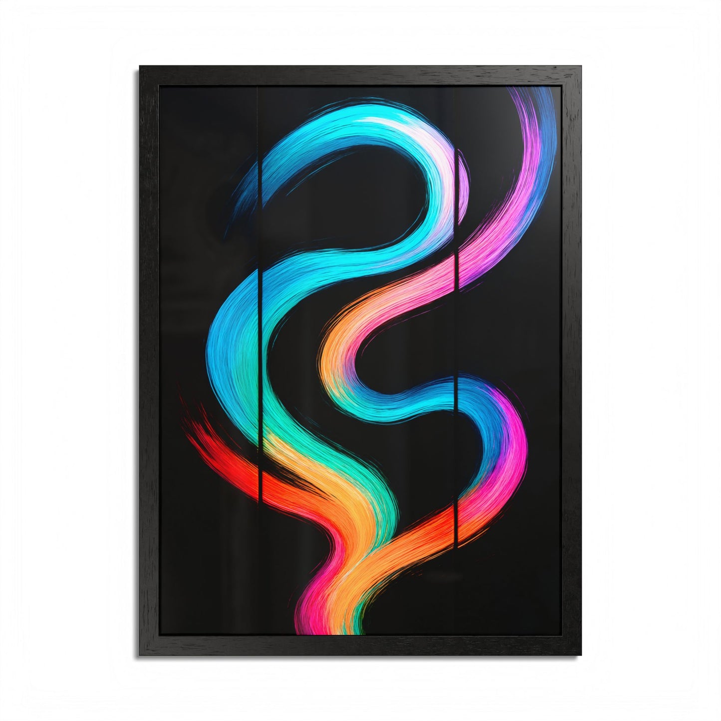 Colorful Framed Wall Art - Weave Design