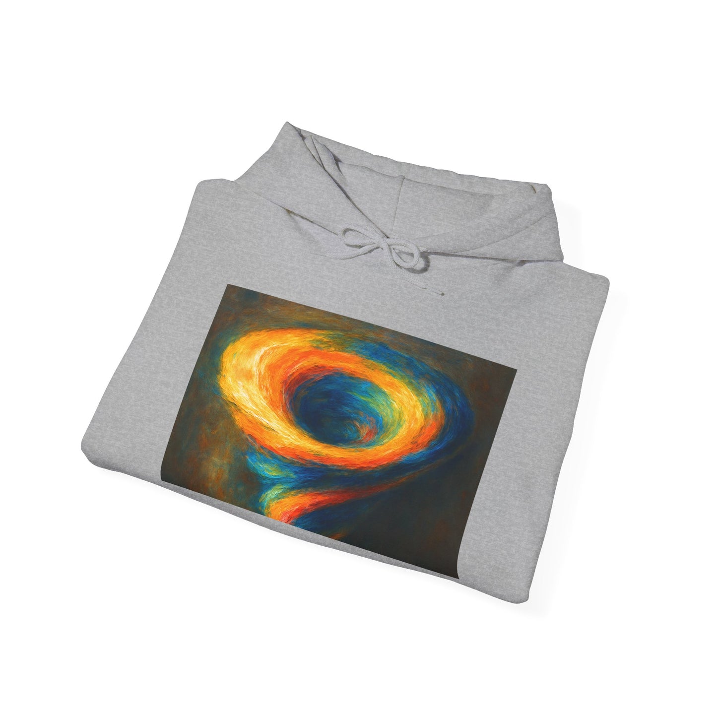 Colorful Whirlwind Unisex Hoodie - Cyclone Design