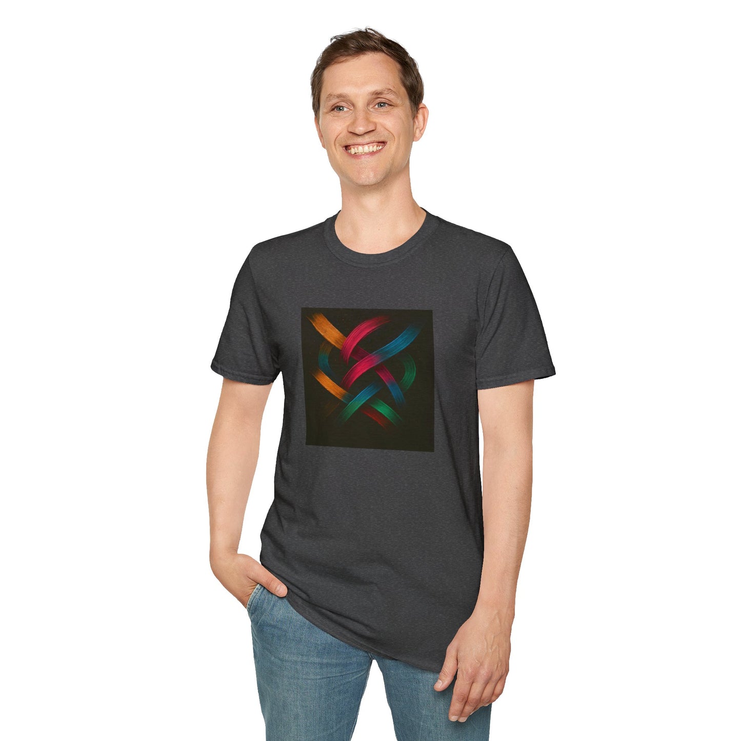 Unisex T-Shirt for Art Lovers - Weave Design