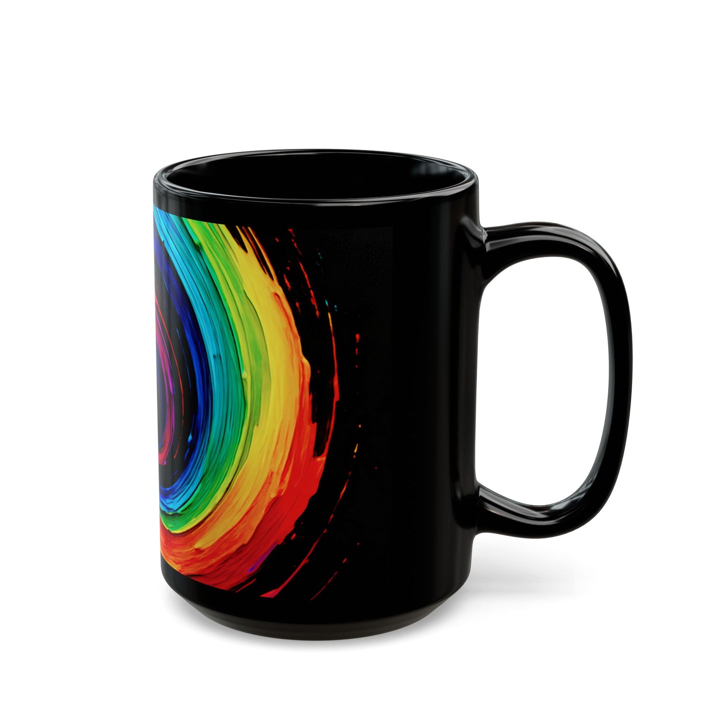 Vibrant Coffee Mug for Artists - Cyclone Design