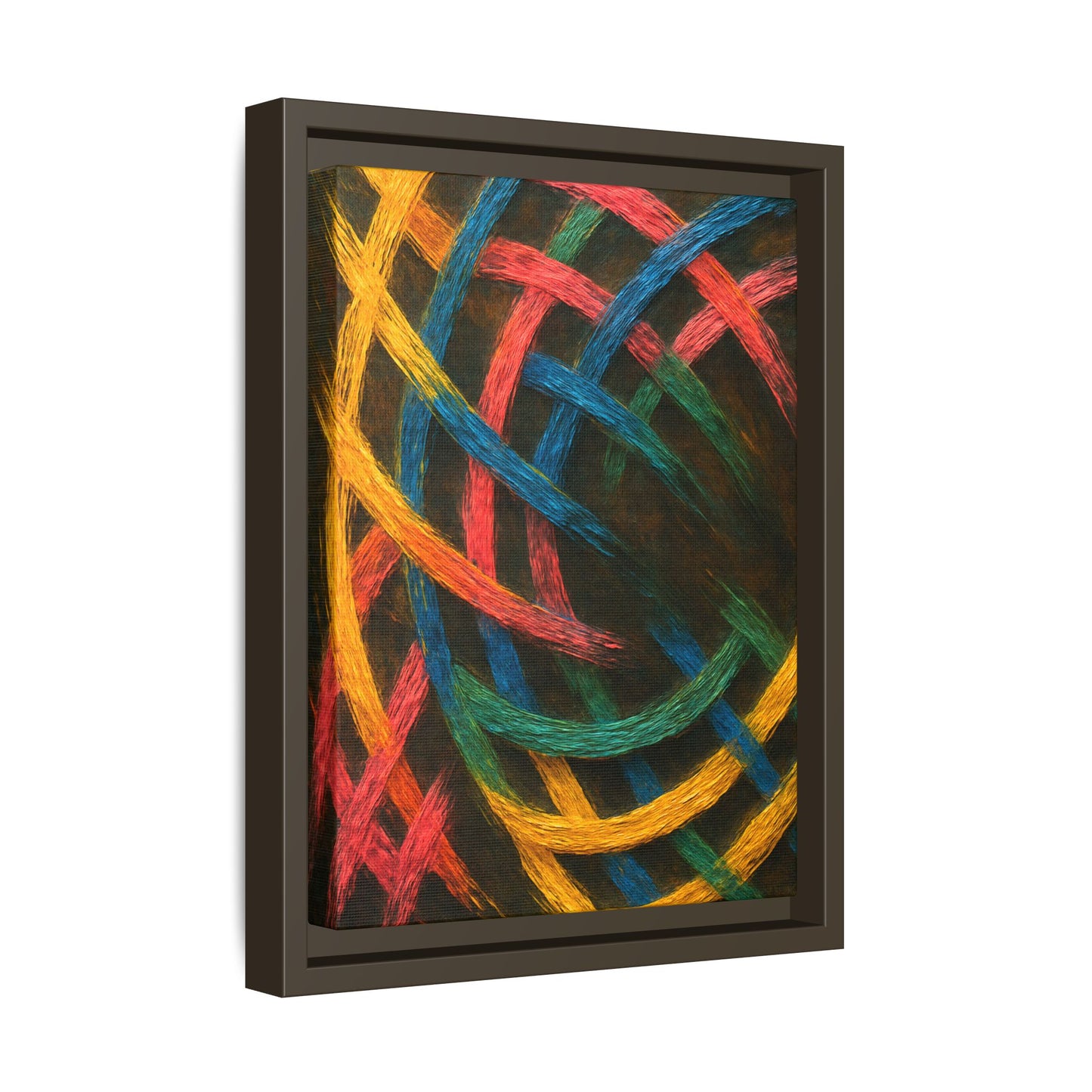 Multi-Color Wave Canvas Art - Weave Design