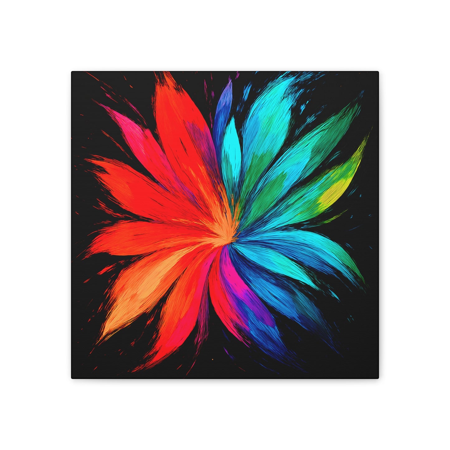 Modern Home Accent Floral Canvas Art - Melt Design