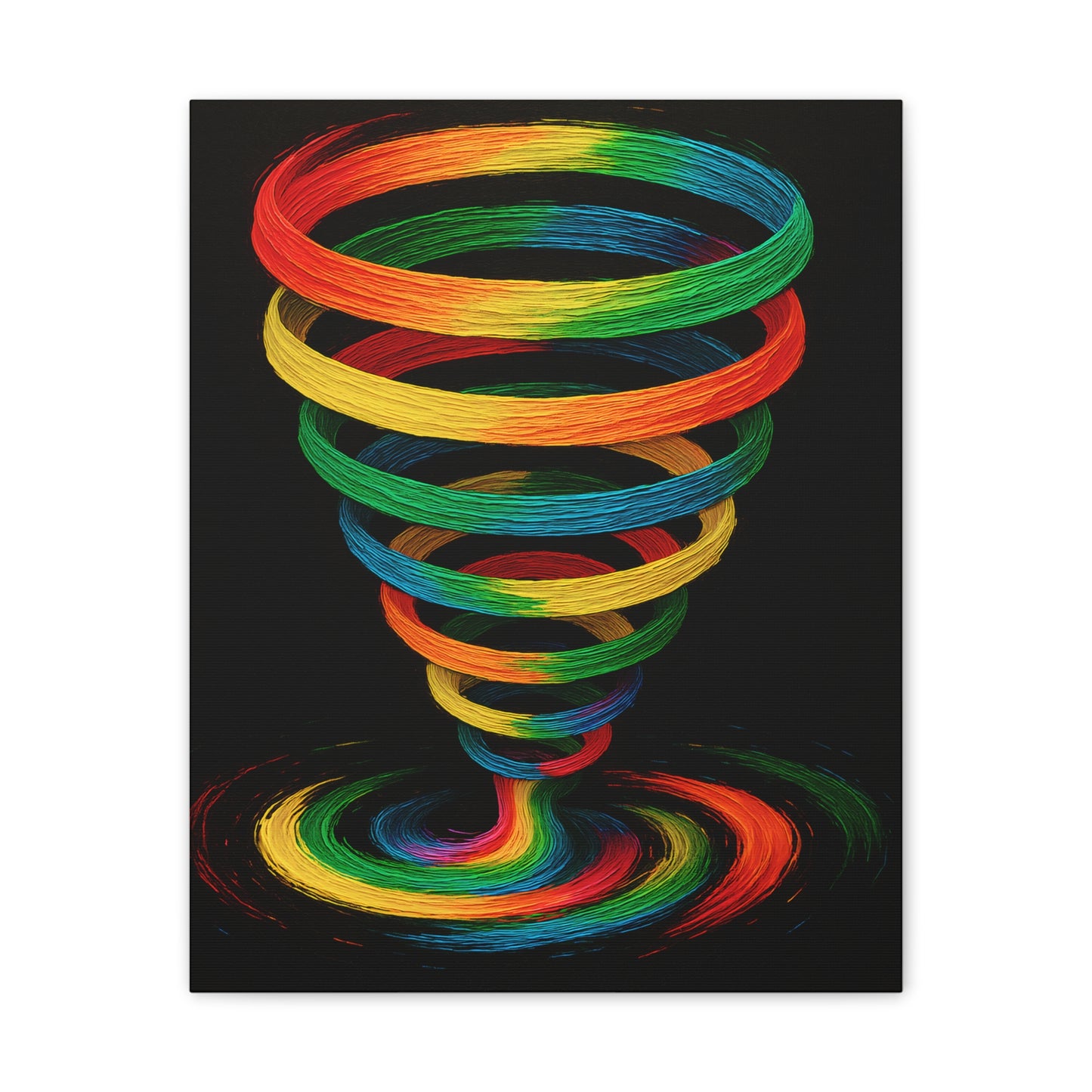 Vibrant Tornado Canvas Art - Cyclone Design
