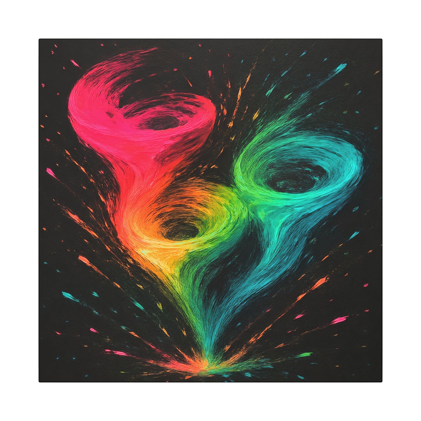 Abstract Wall Hanging Canvas Print - Cyclone Design