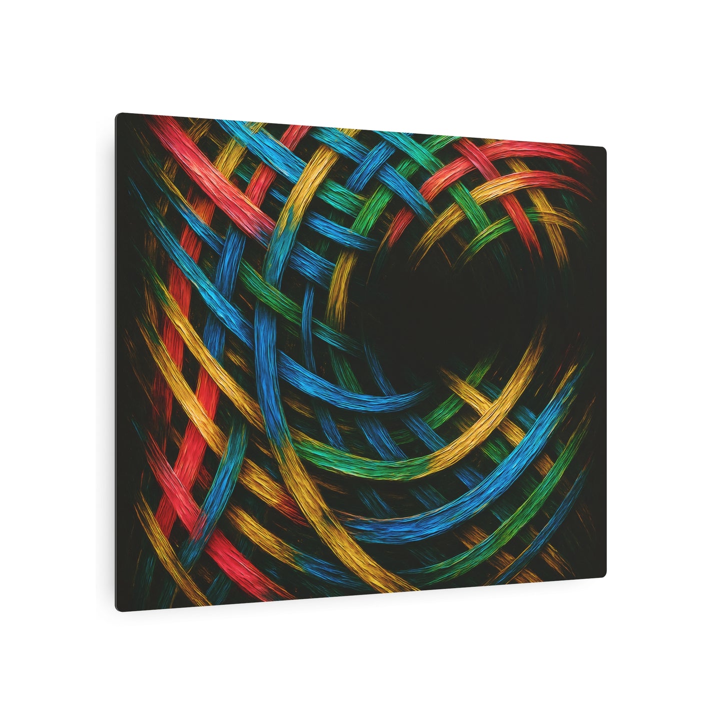 Vibrant Metal Art - Weave Design
