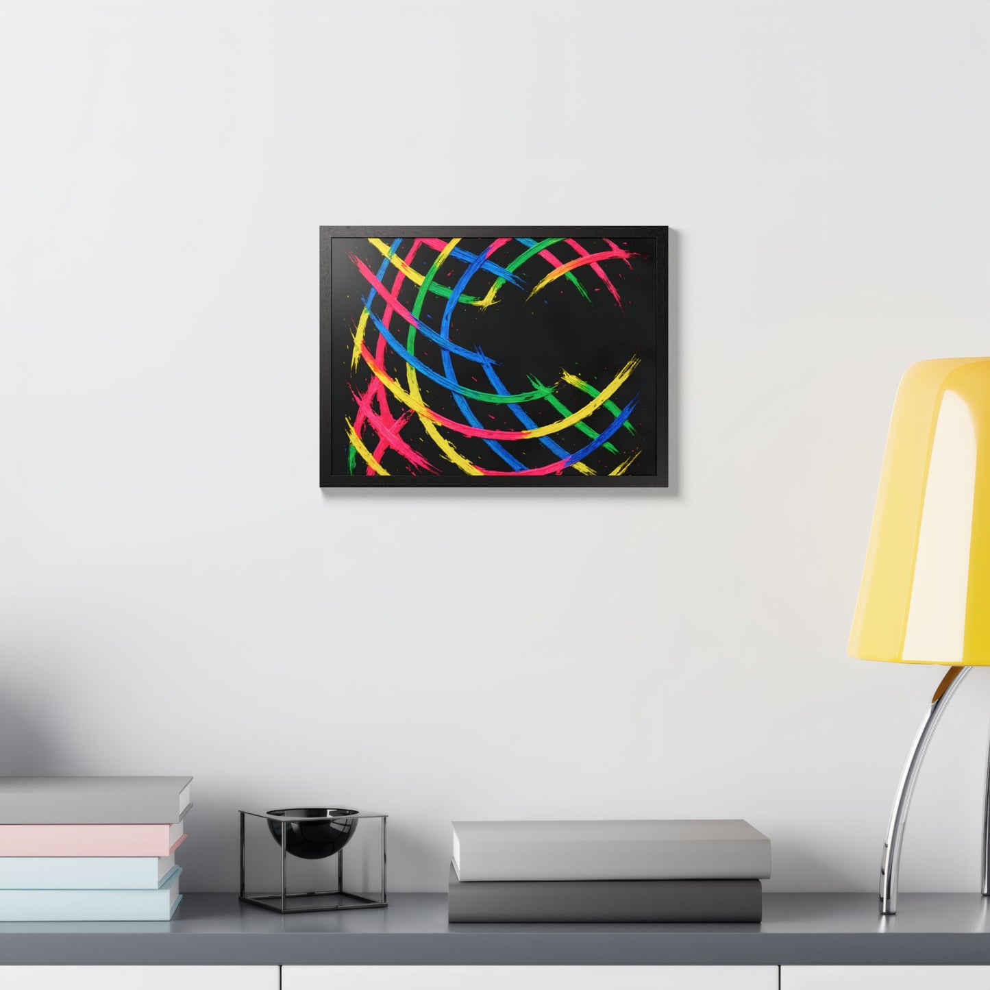 Colorful Wooden Frame Wall Art - Weave Design