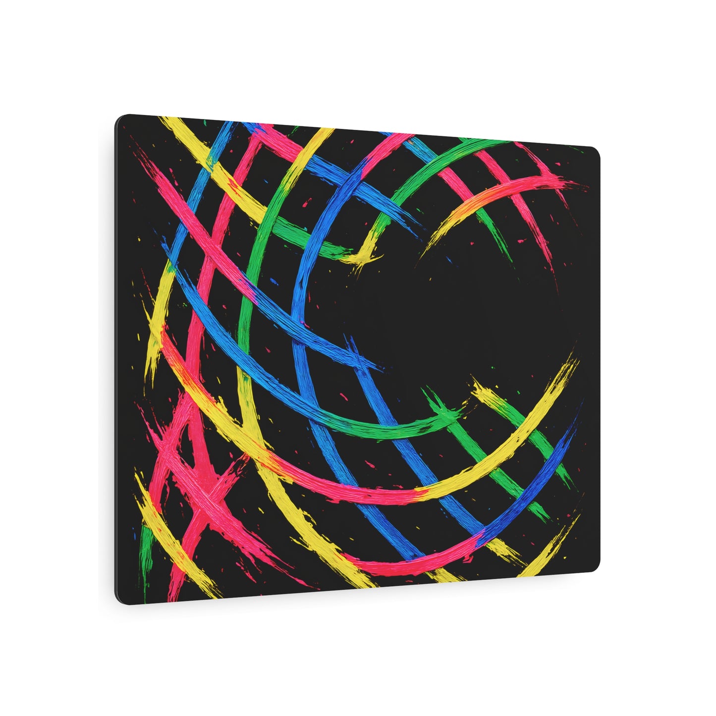 Vibrant Abstract Metal WallArt - Weave Design