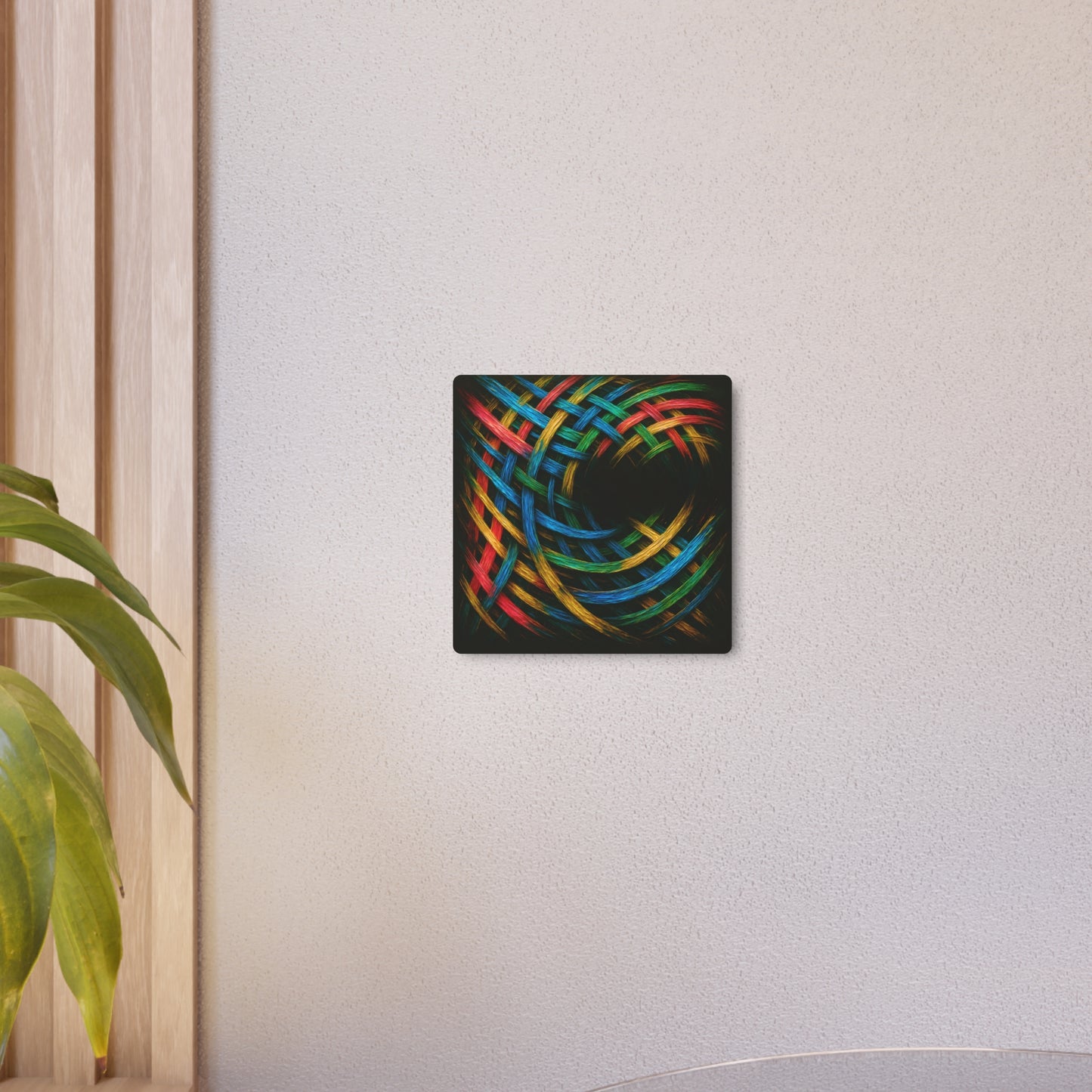 Vibrant Metal Art - Weave Design