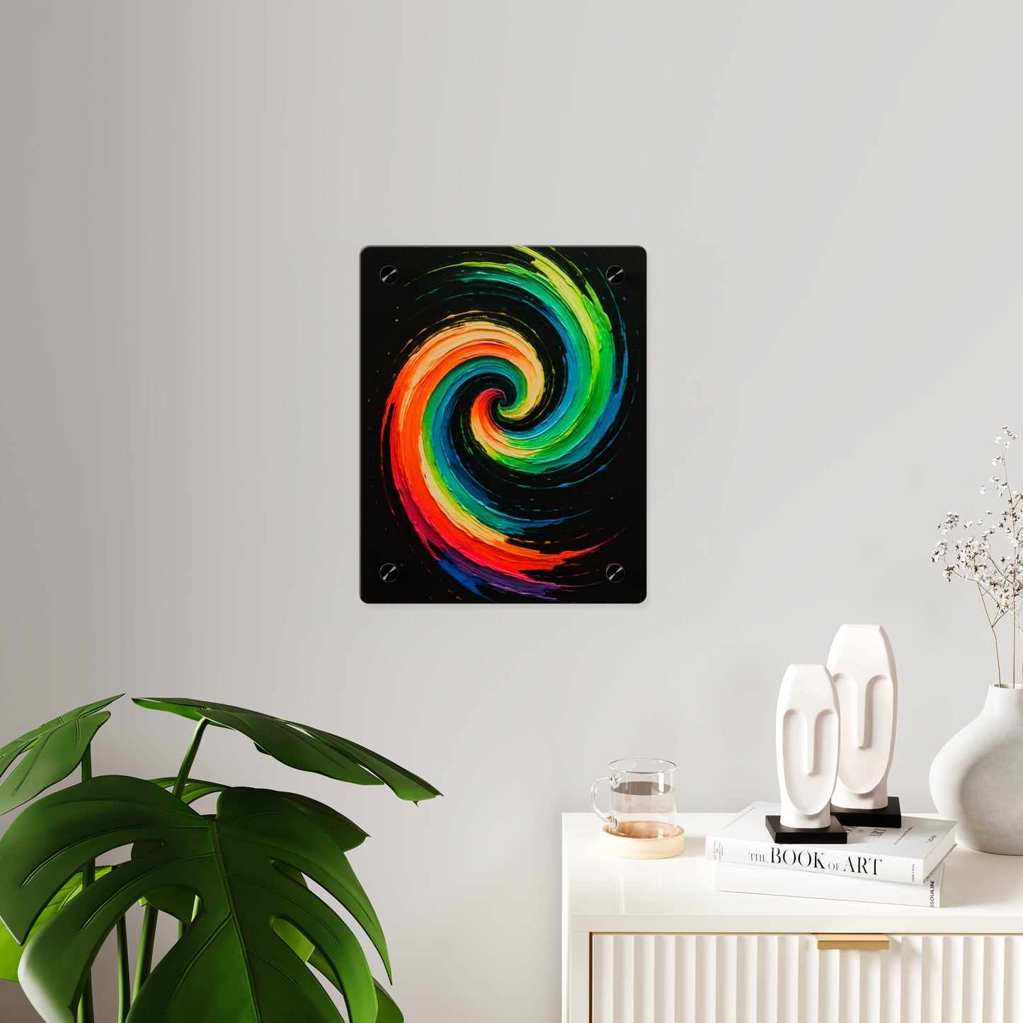 Vibrant Acrylic Wall Art - Cyclone Design