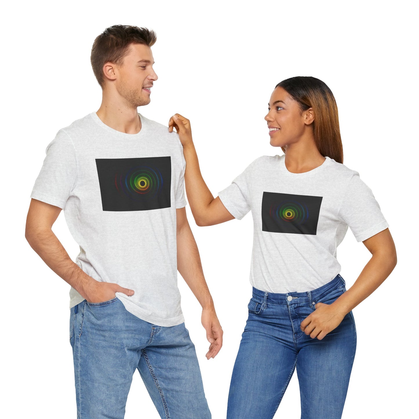 Colorful Wave Unisex Tee - Cyclone Design