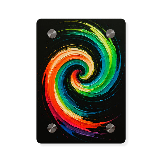 Vibrant Acrylic Wall Art - Cyclone Design