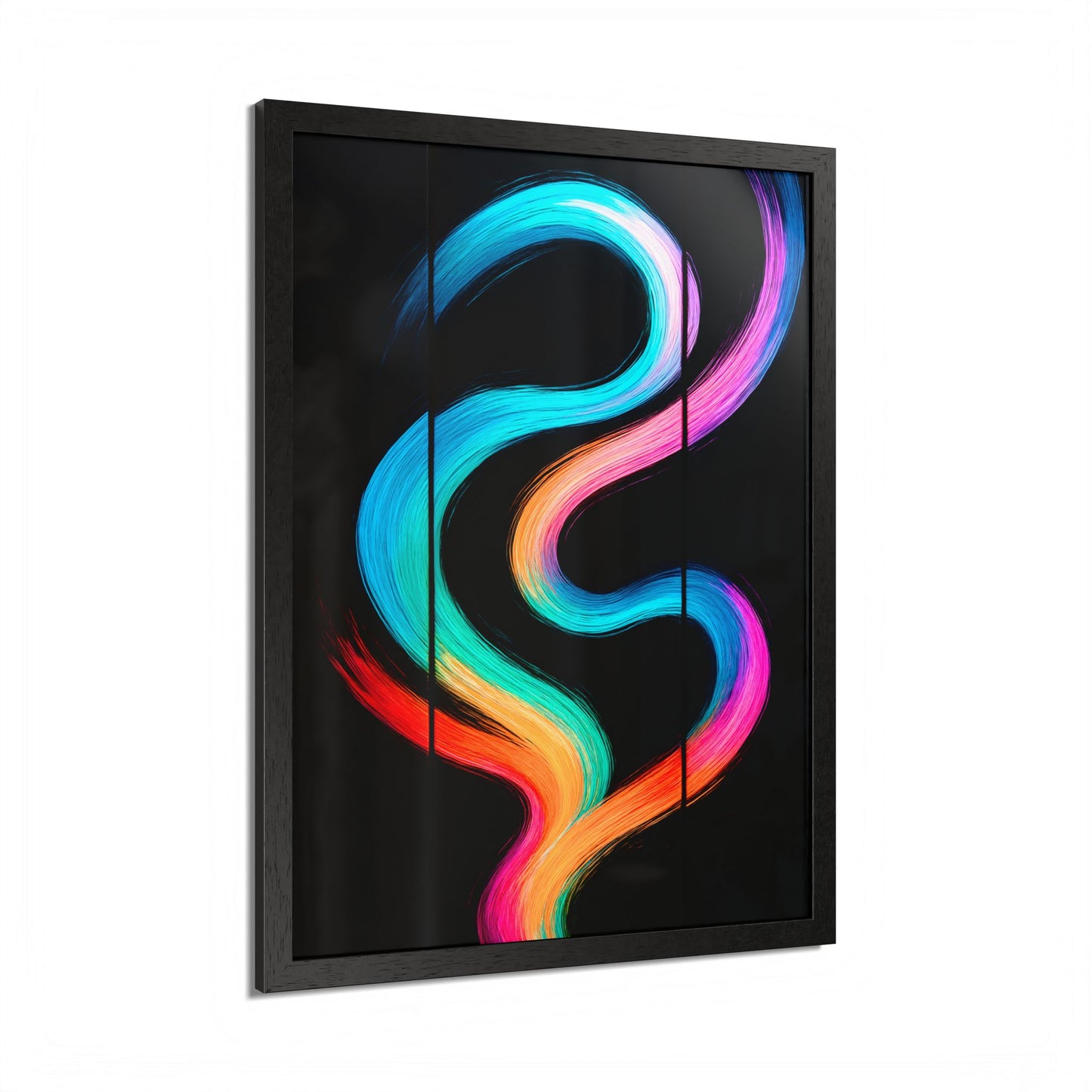 Colorful Framed Wall Art - Weave Design
