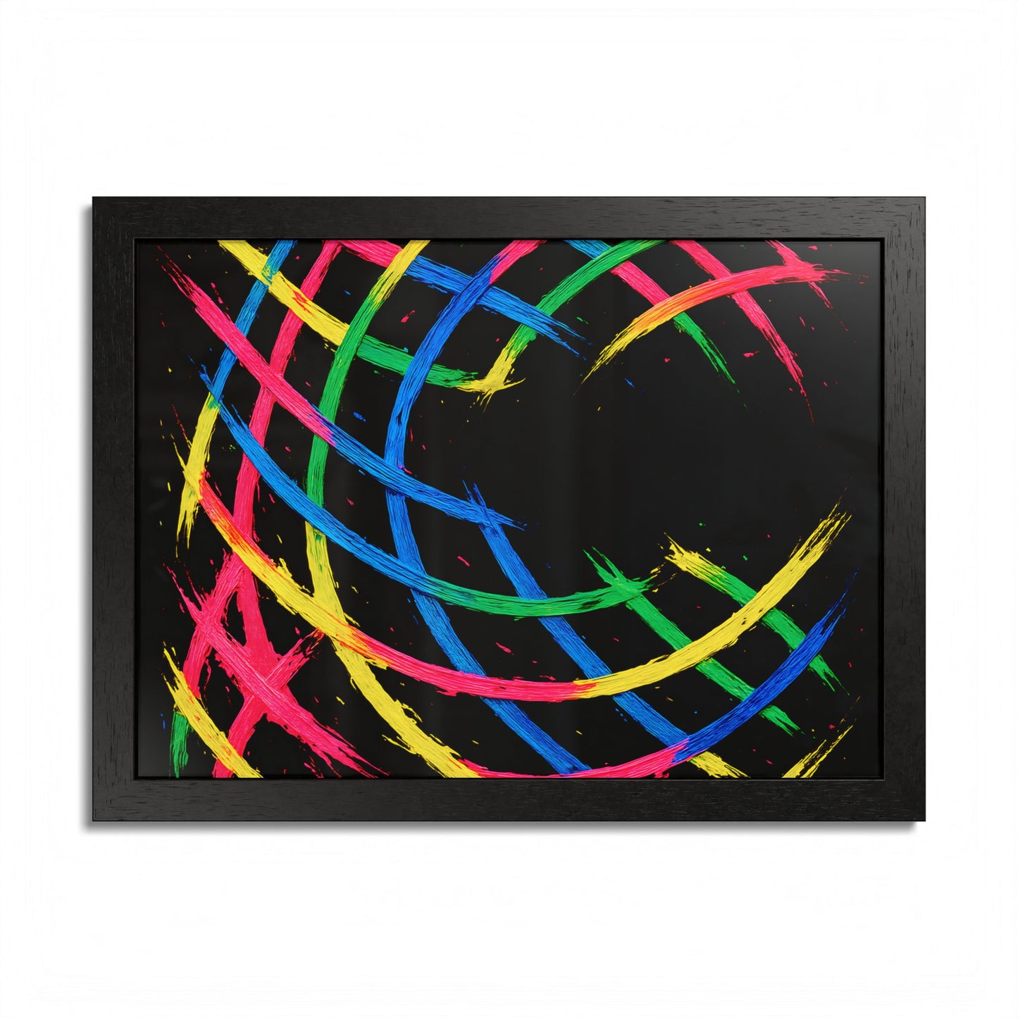 Colorful Wooden Frame Wall Art - Weave Design