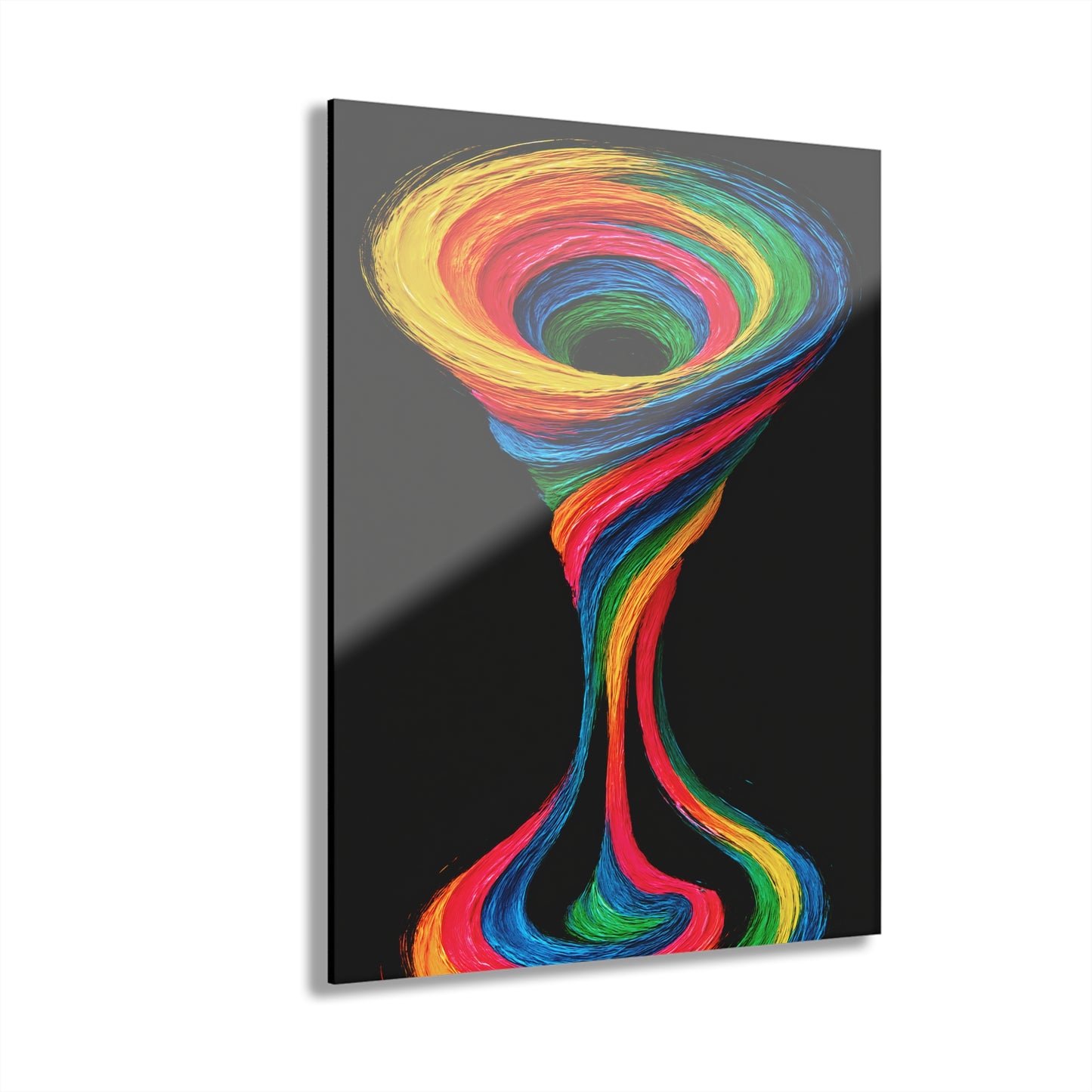 Vibrant Acrylic Wall Art - Cyclone Design
