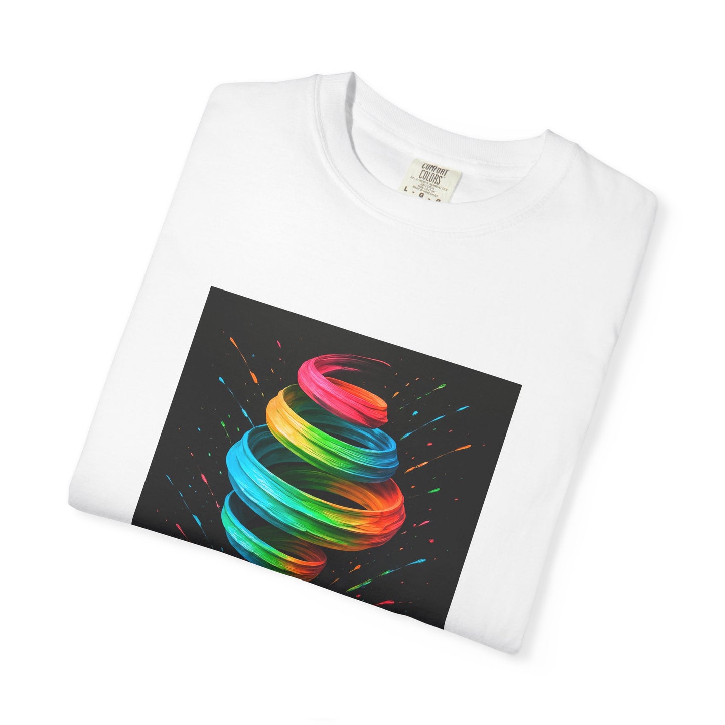 Vibrant Swirl Unisex T-Shirt - Cyclone Design