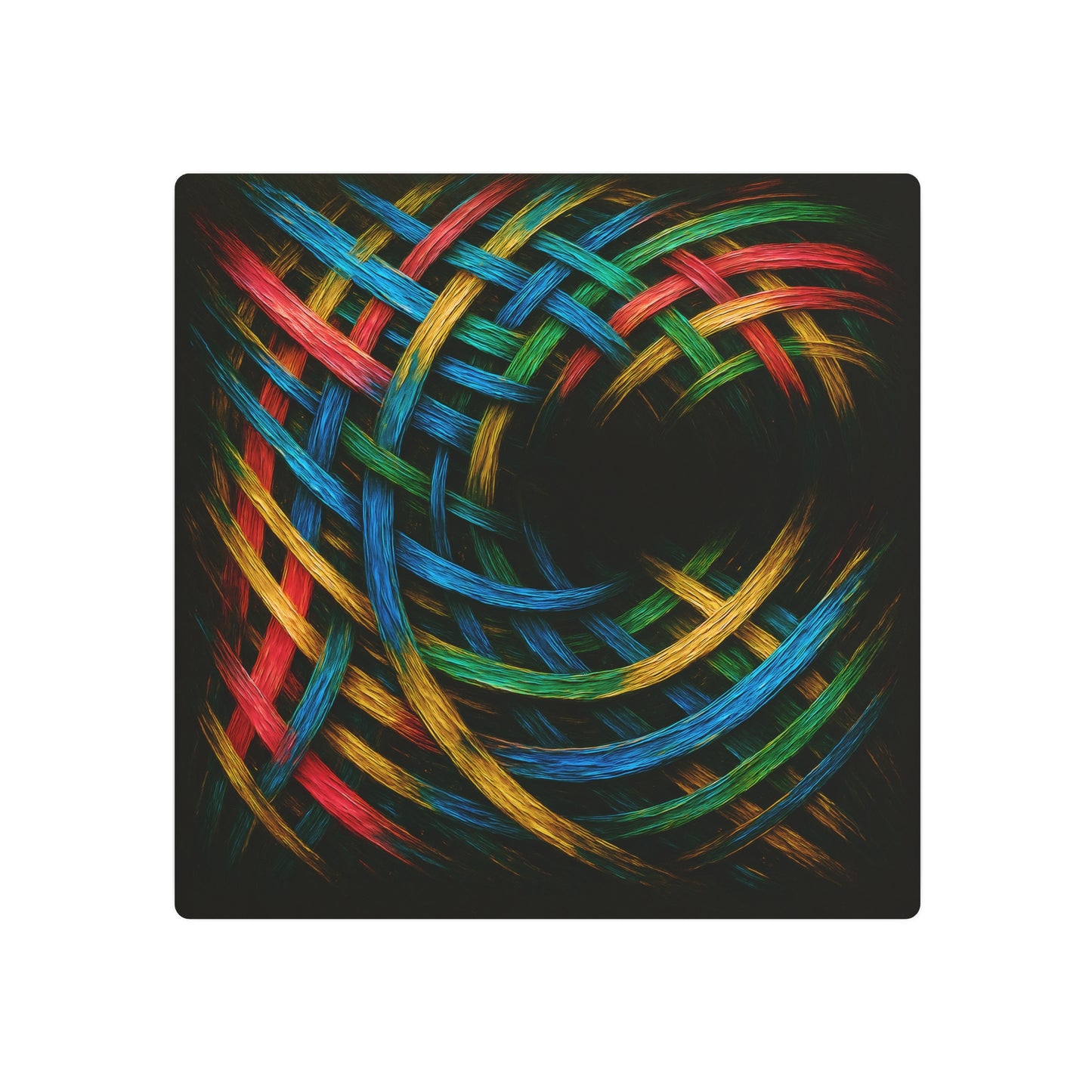 Vibrant Metal Art - Weave Design